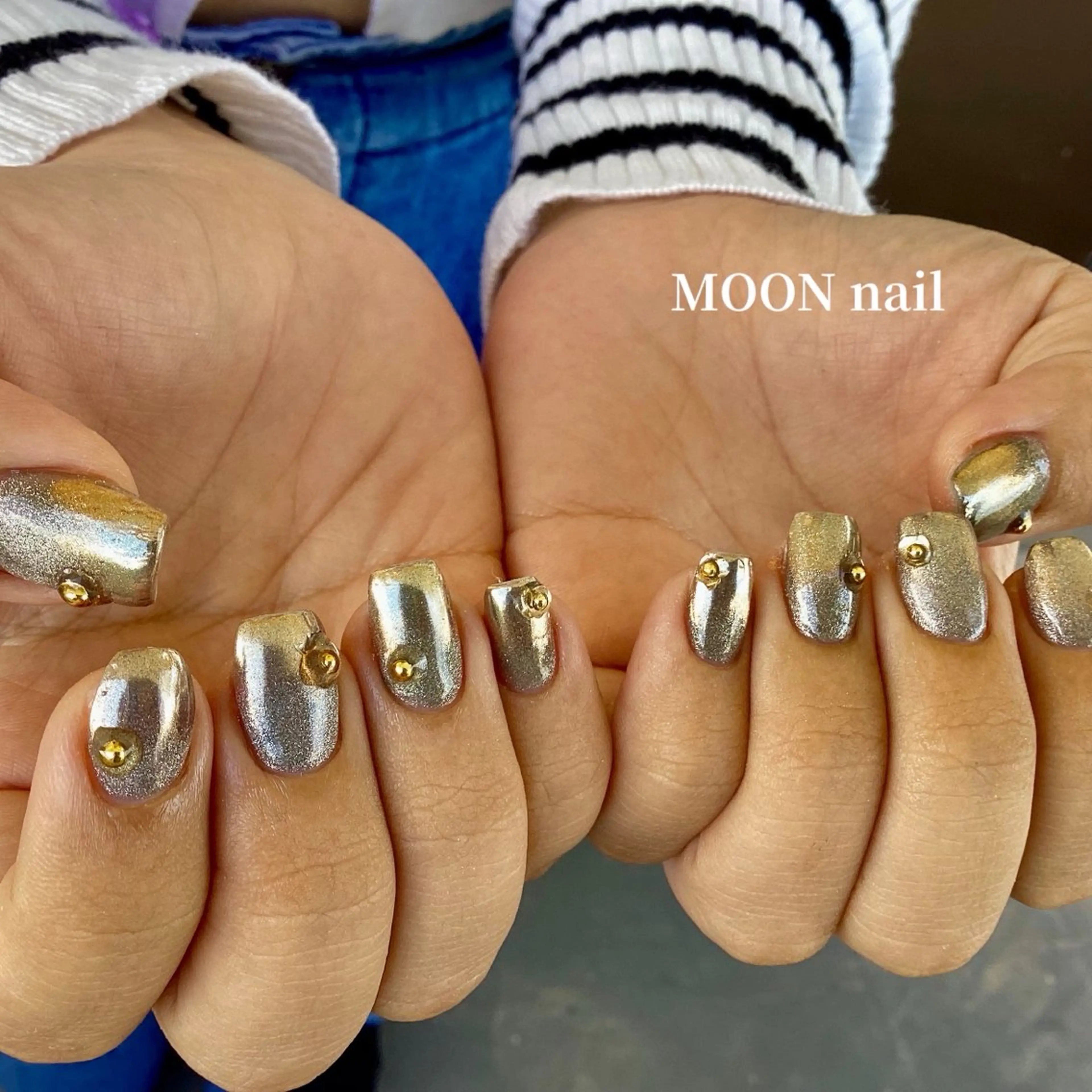 ネイル マグネットネイル ハンドネイル 浦添 MOON  nailのネイルデザイン