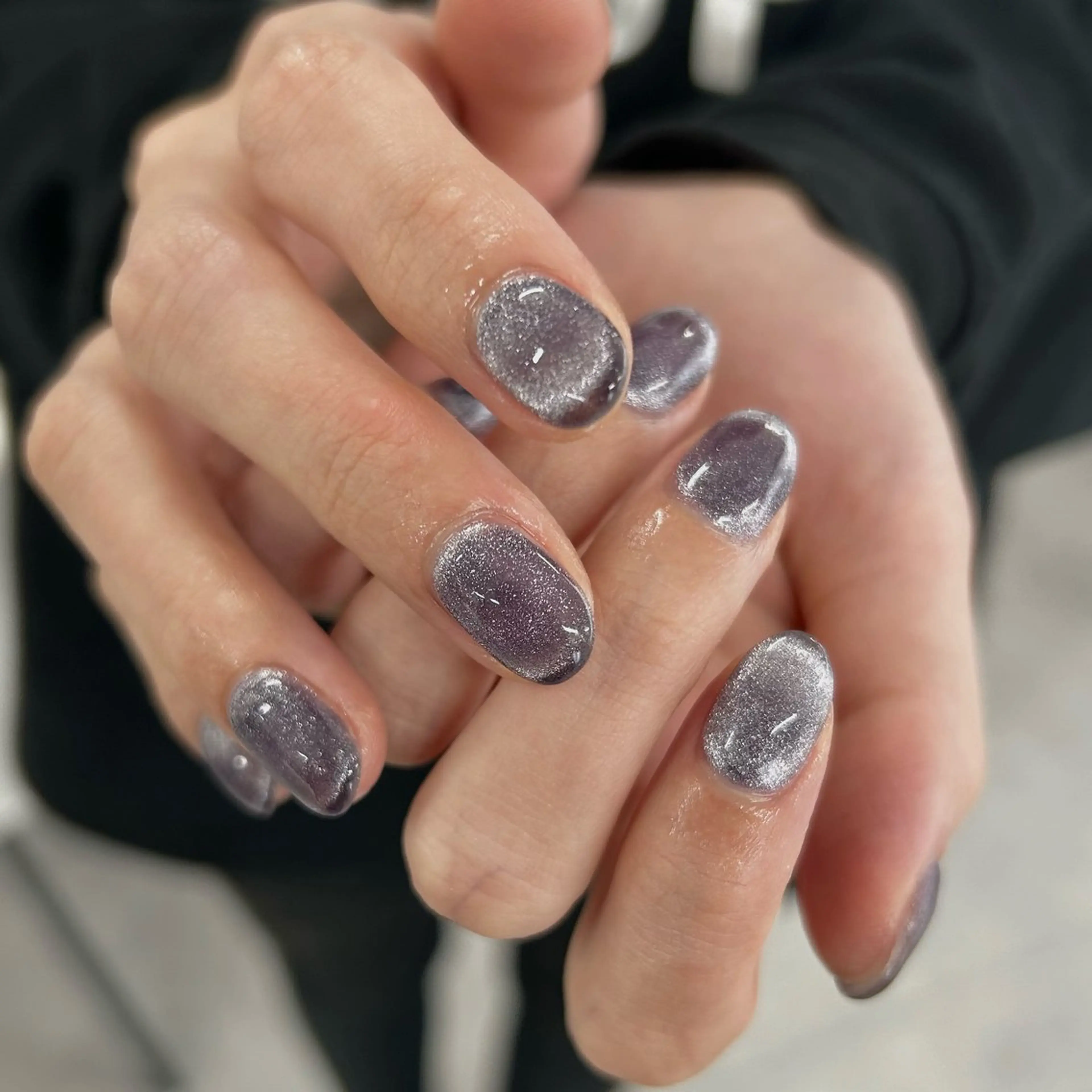 ネイル マグネットネイル ビー玉ネイル ワンカラーネイル 🤍meiru 🤍ネイリストのネイルデザイン