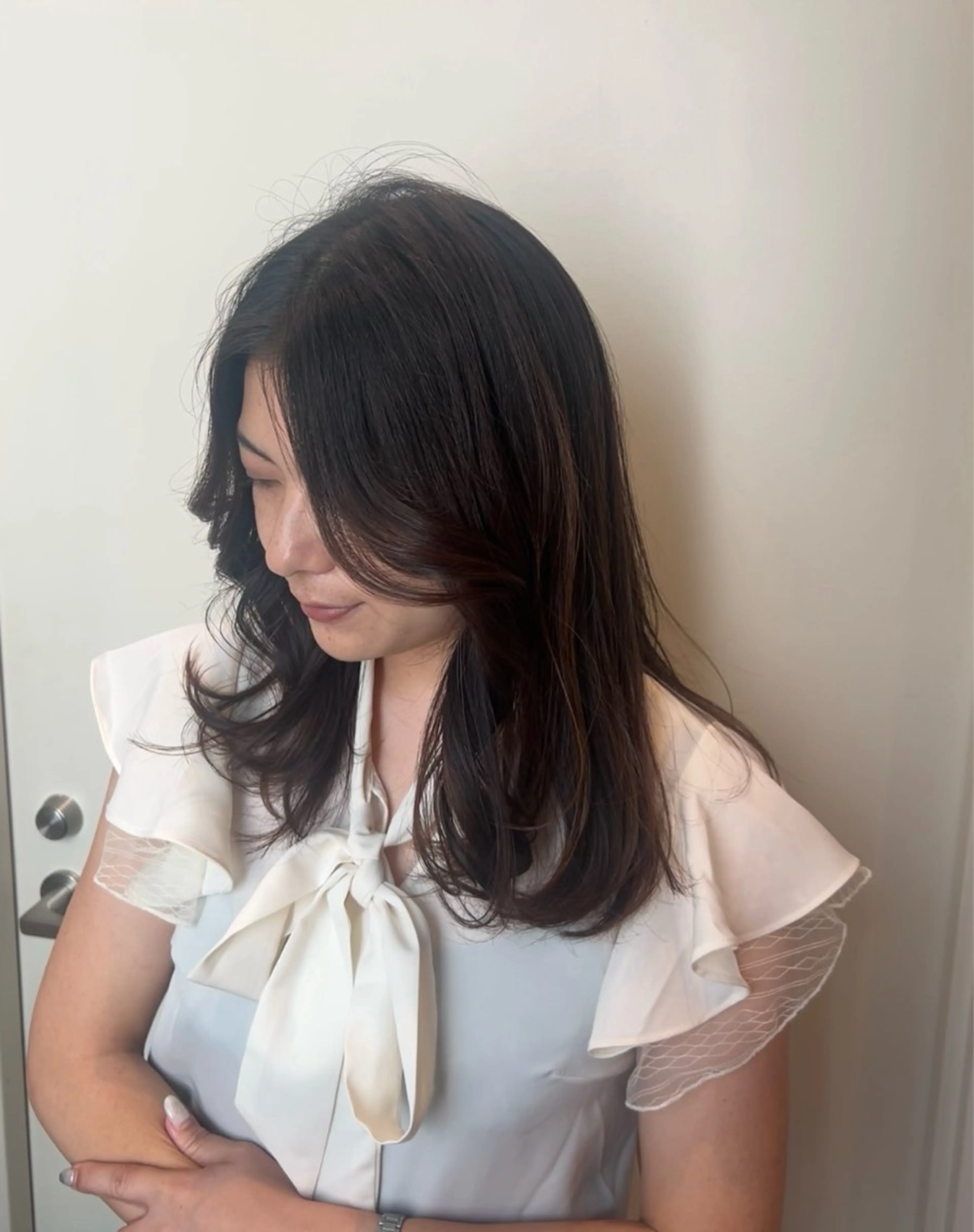 セミロング seek北梅田 HINA🍑✨のヘアスタイル