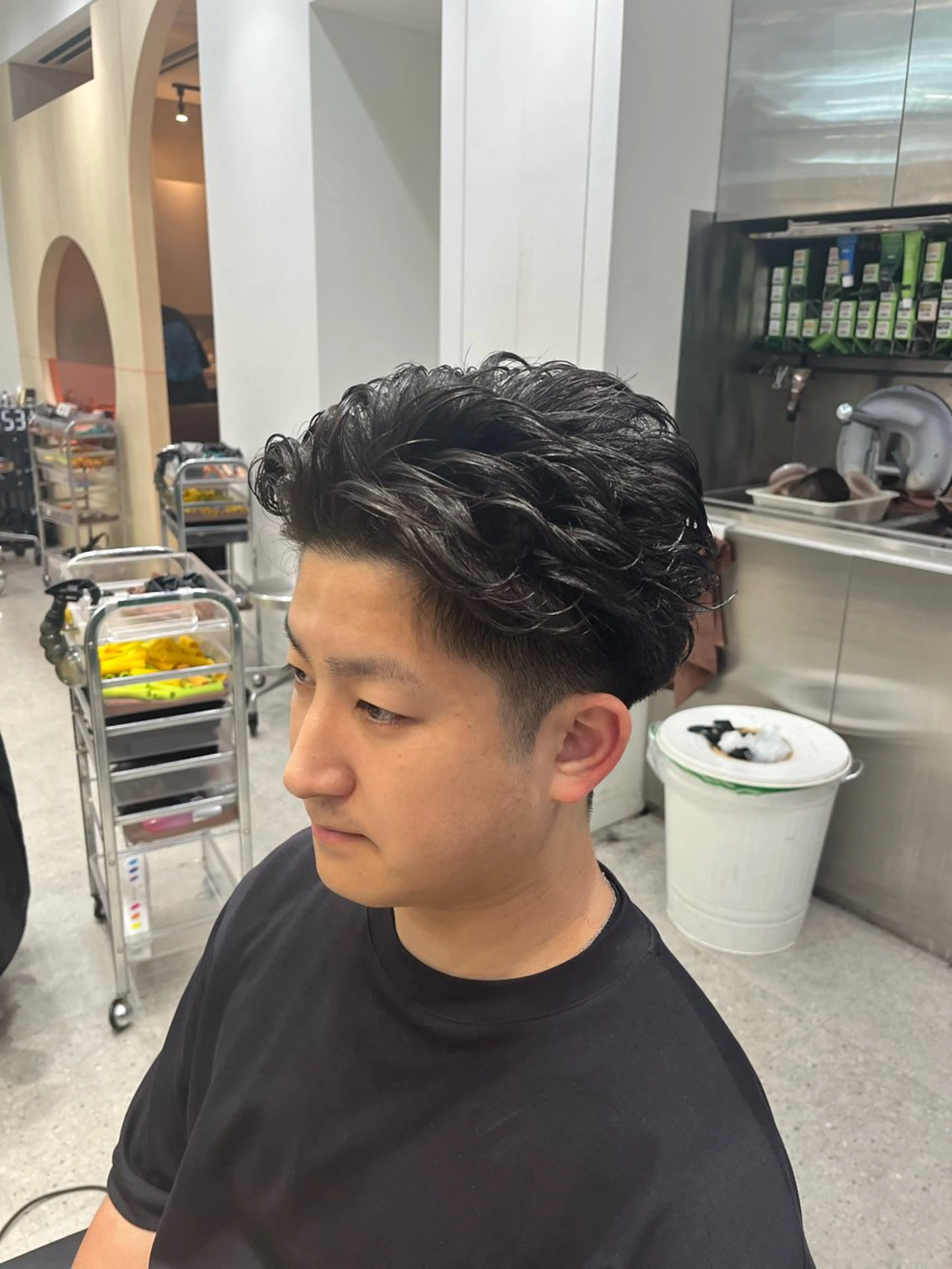 ショート パーマ メンズ カット パーマ fifth / 山下 和輝 海外風スタイルのヘアスタイル