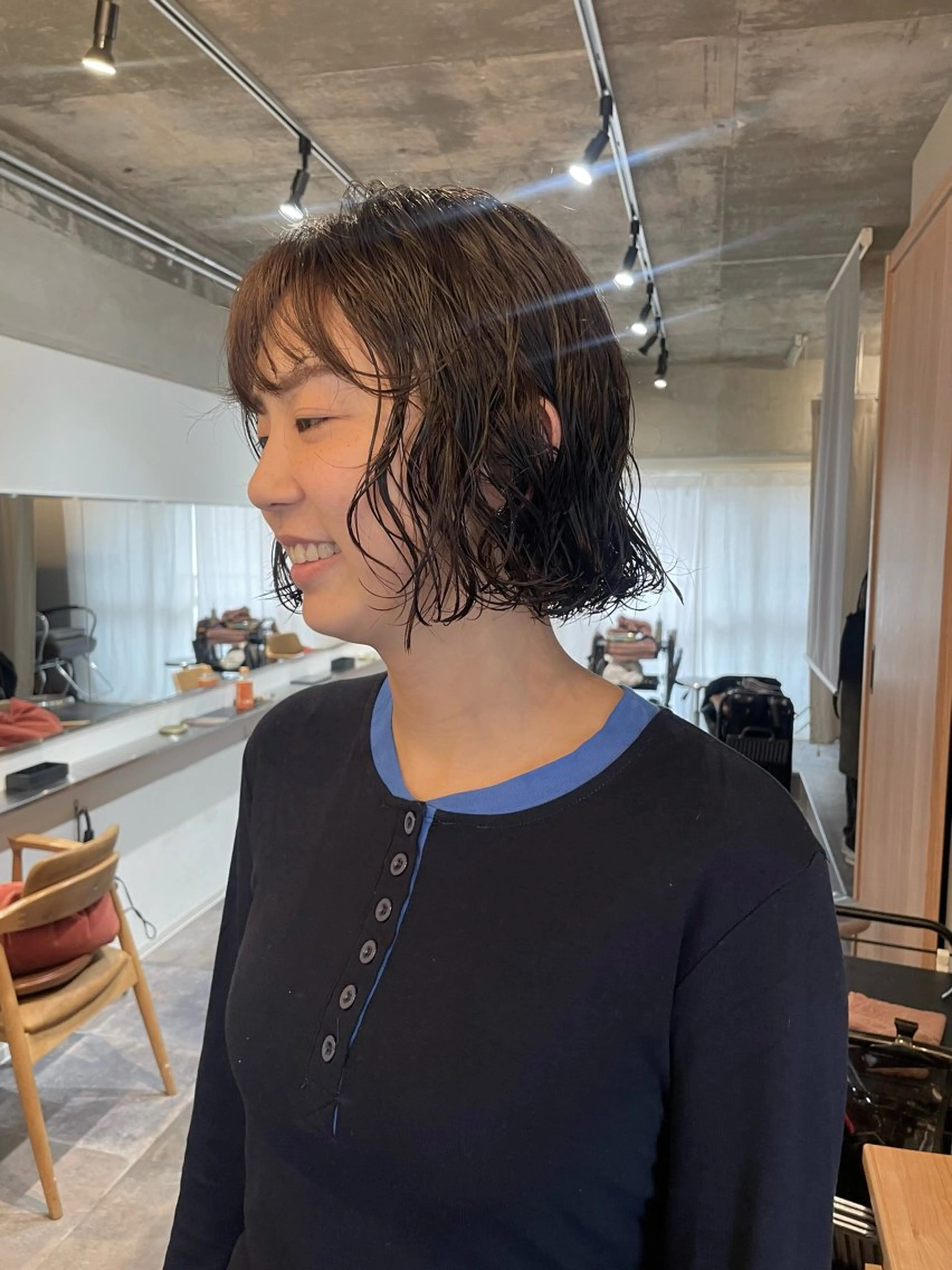 ショート パーマ 土川 陽菜のヘアスタイル
