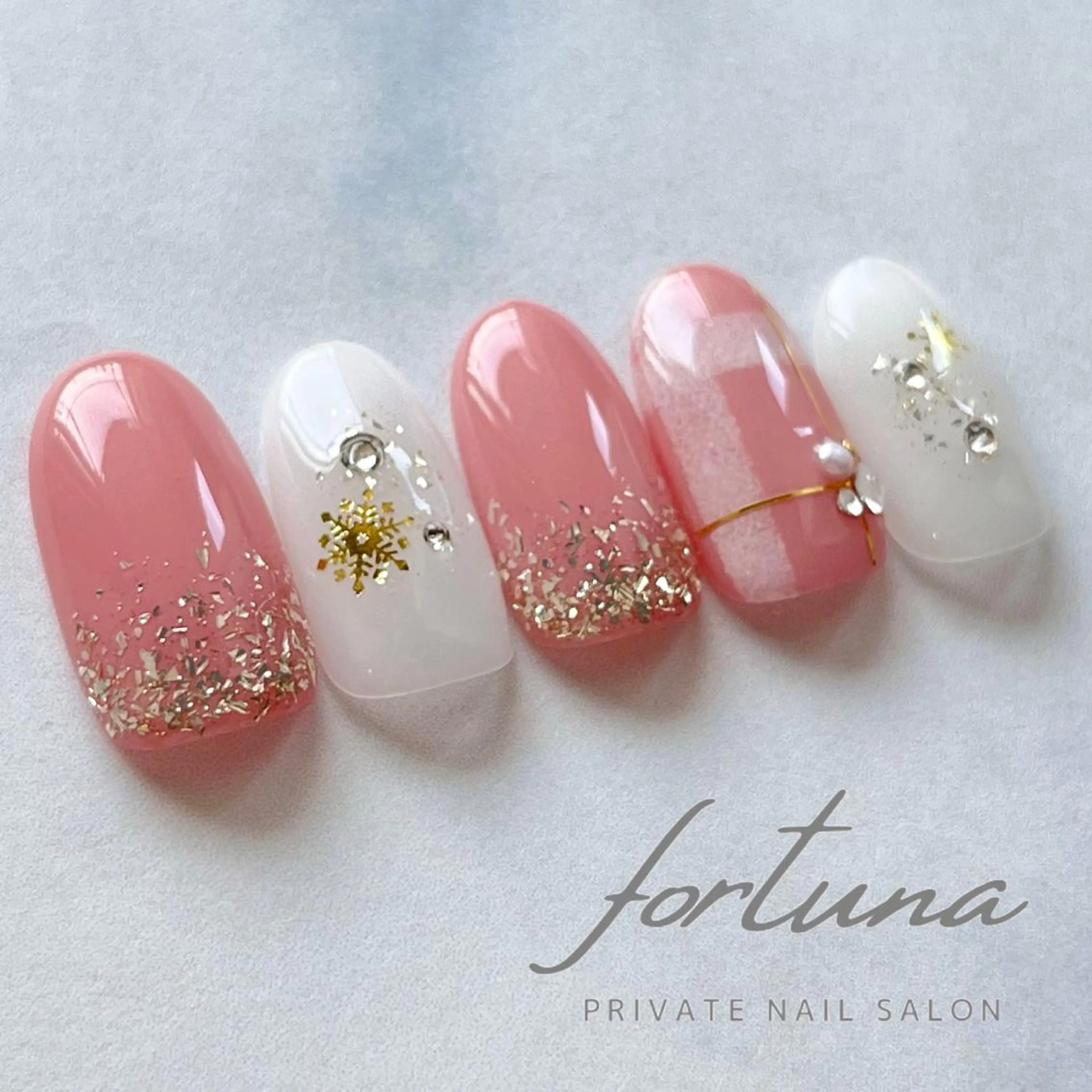 ネイル 冬ネイル クリスマス ハンドネイル fortuna 武藤裕美のネイルデザイン