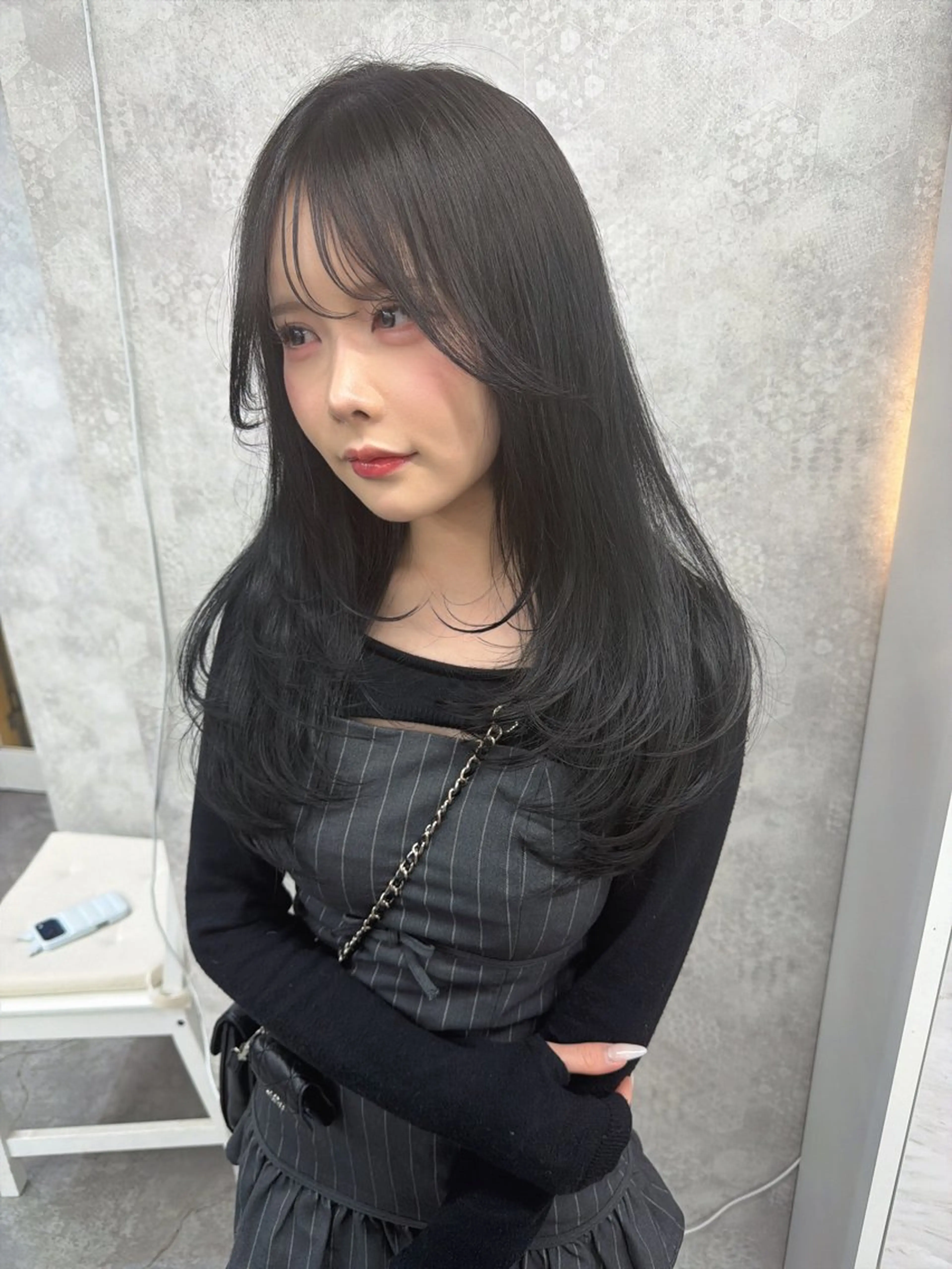 セミロング カラー シールエクステ ブリーチ ブロンド ケアブリーチ ダブルカラー カット ヘアカラー トリートメント Tiam タクミのヘアスタイル