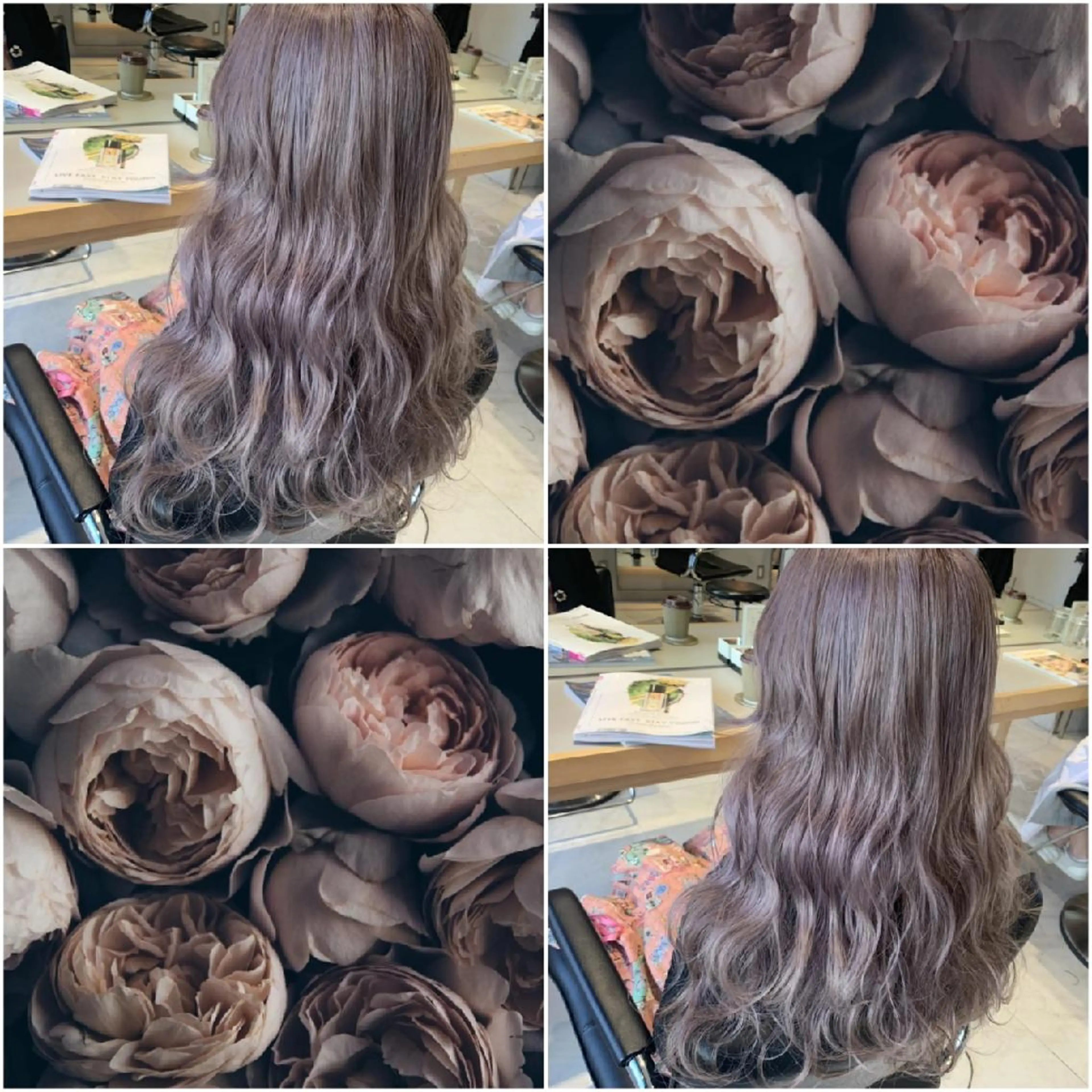 ロング ヘアアレンジ カラー ブリーチ ケアブリーチ オリーブ透明感カラー 表参道/MIKUのヘアスタイル