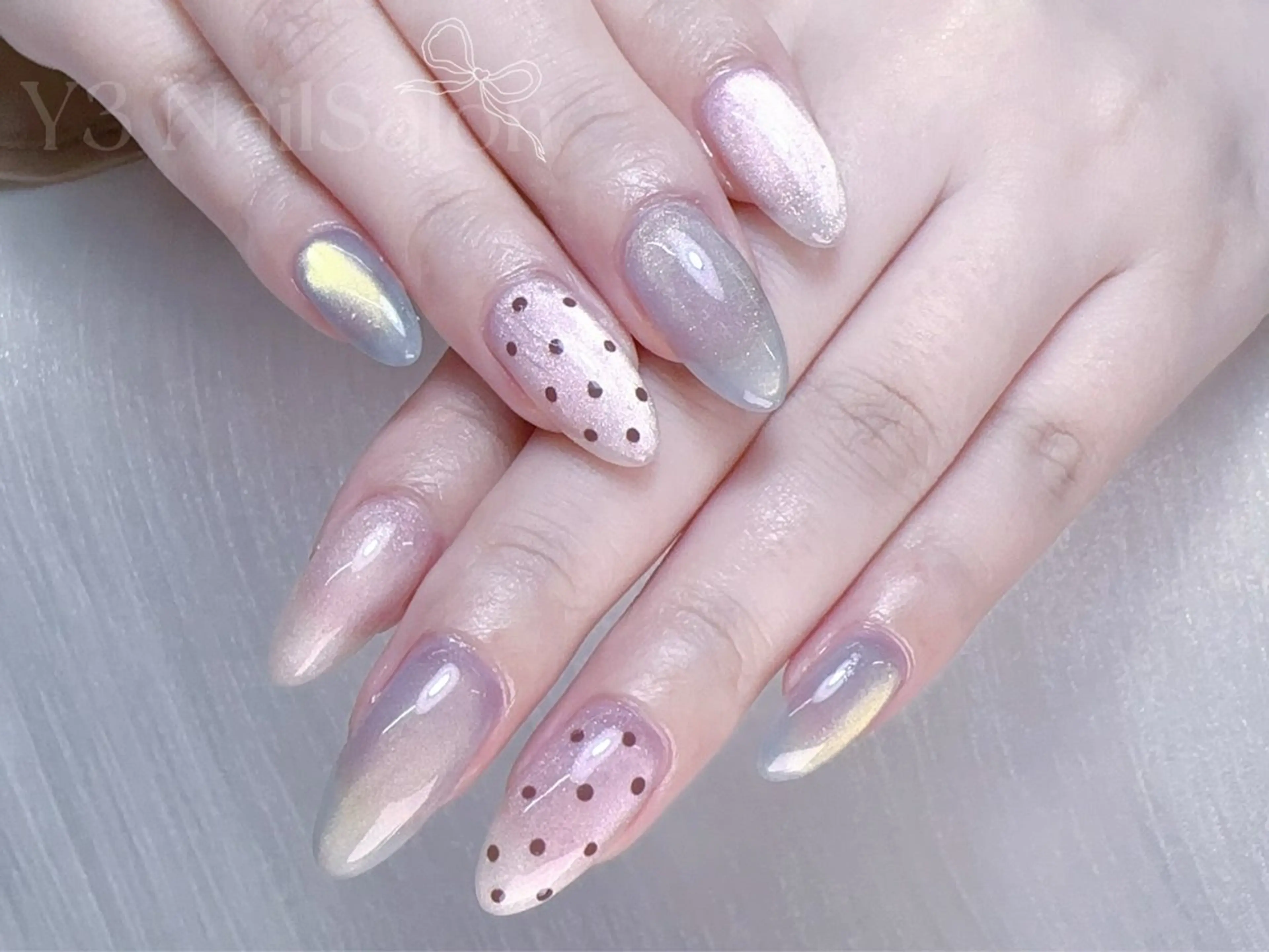 ネイル マグネットネイル オフィスネイル シンプルネイル ハンドネイル Y3 NailSalonのネイルデザイン