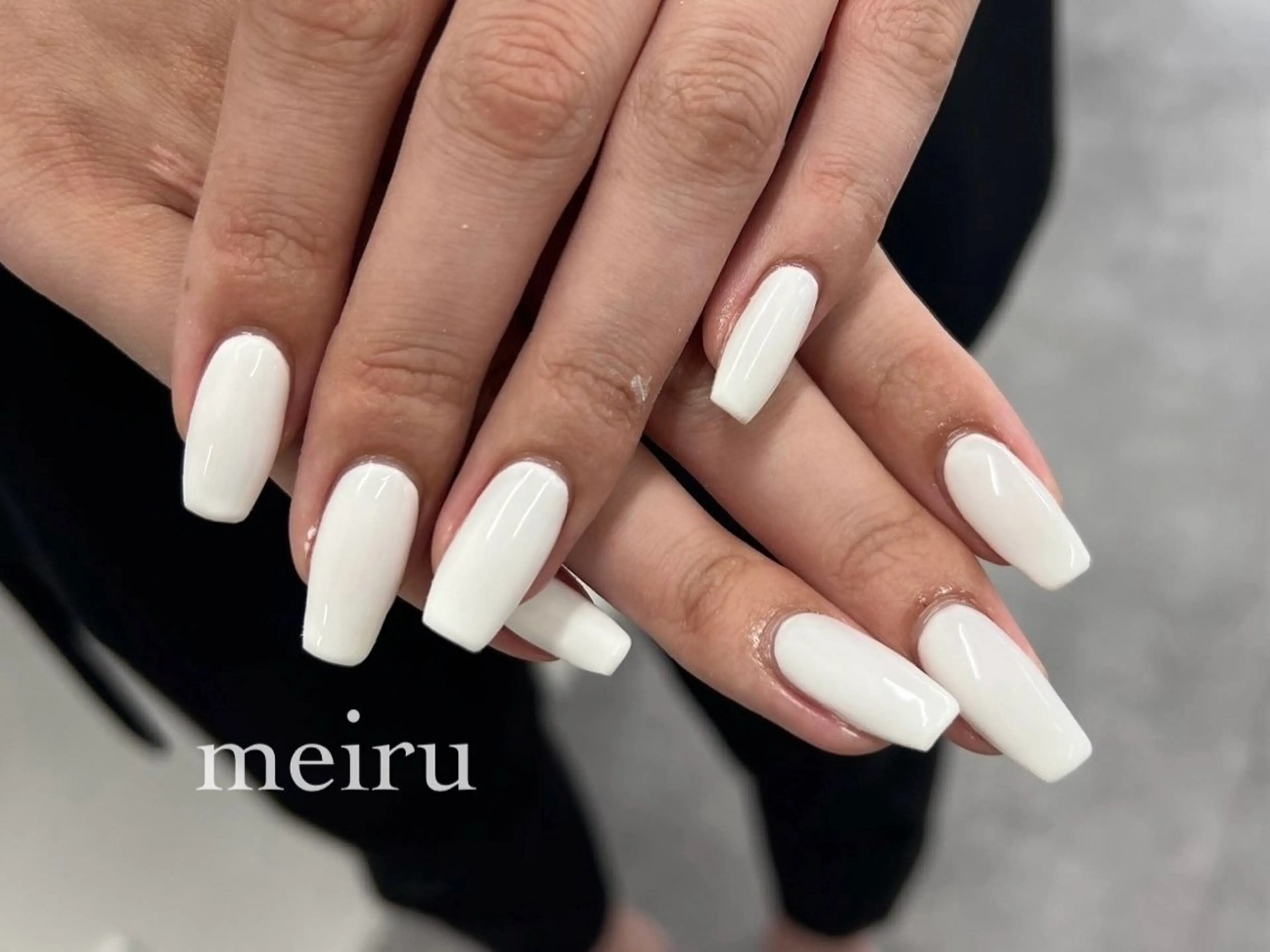 ネイル ワンカラーネイル シンプルネイル 🤍meiru 🤍ネイリストのネイルデザイン