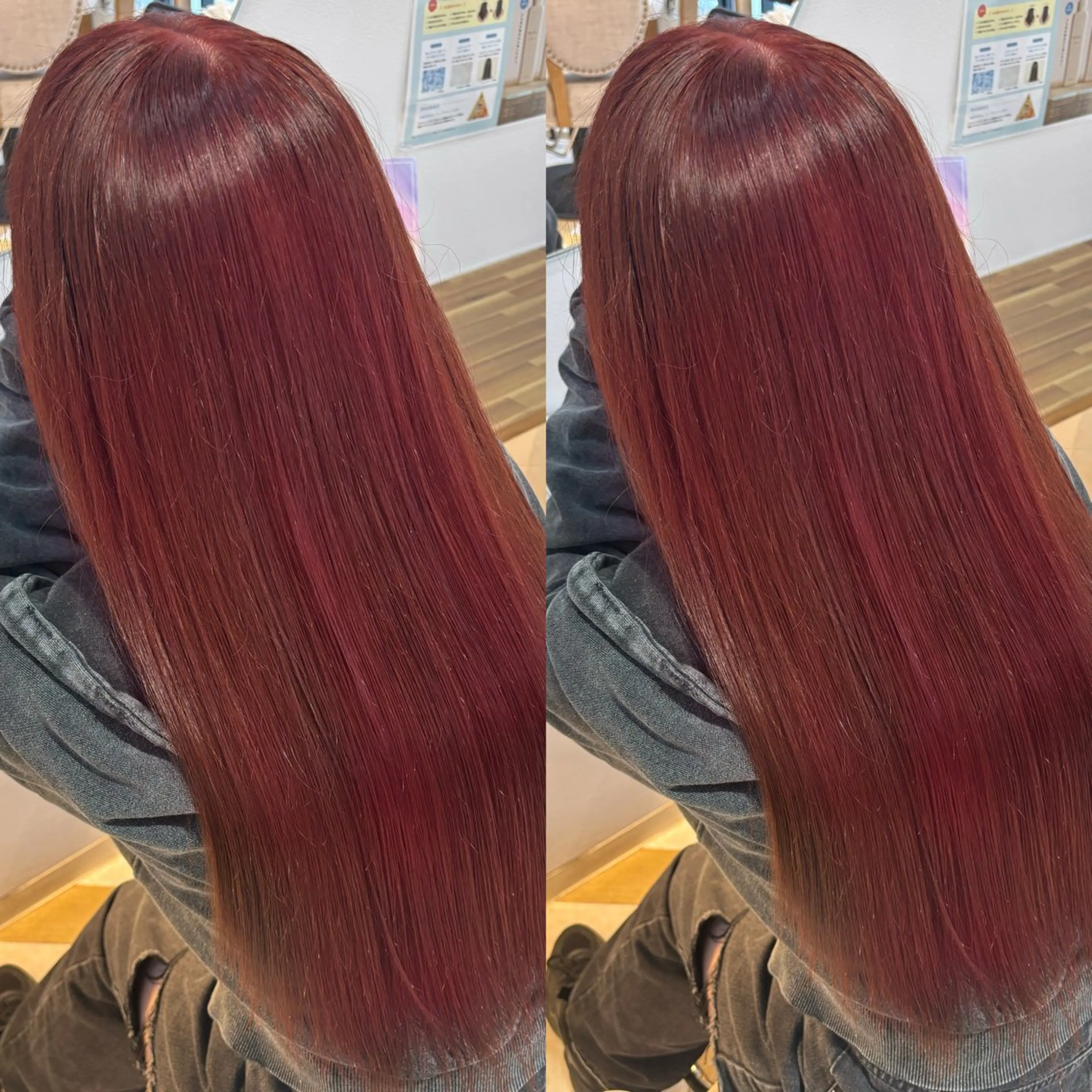 ロング ヘアカラー トリートメント 🍒しの🍒 カット/艶カラーのヘアスタイル