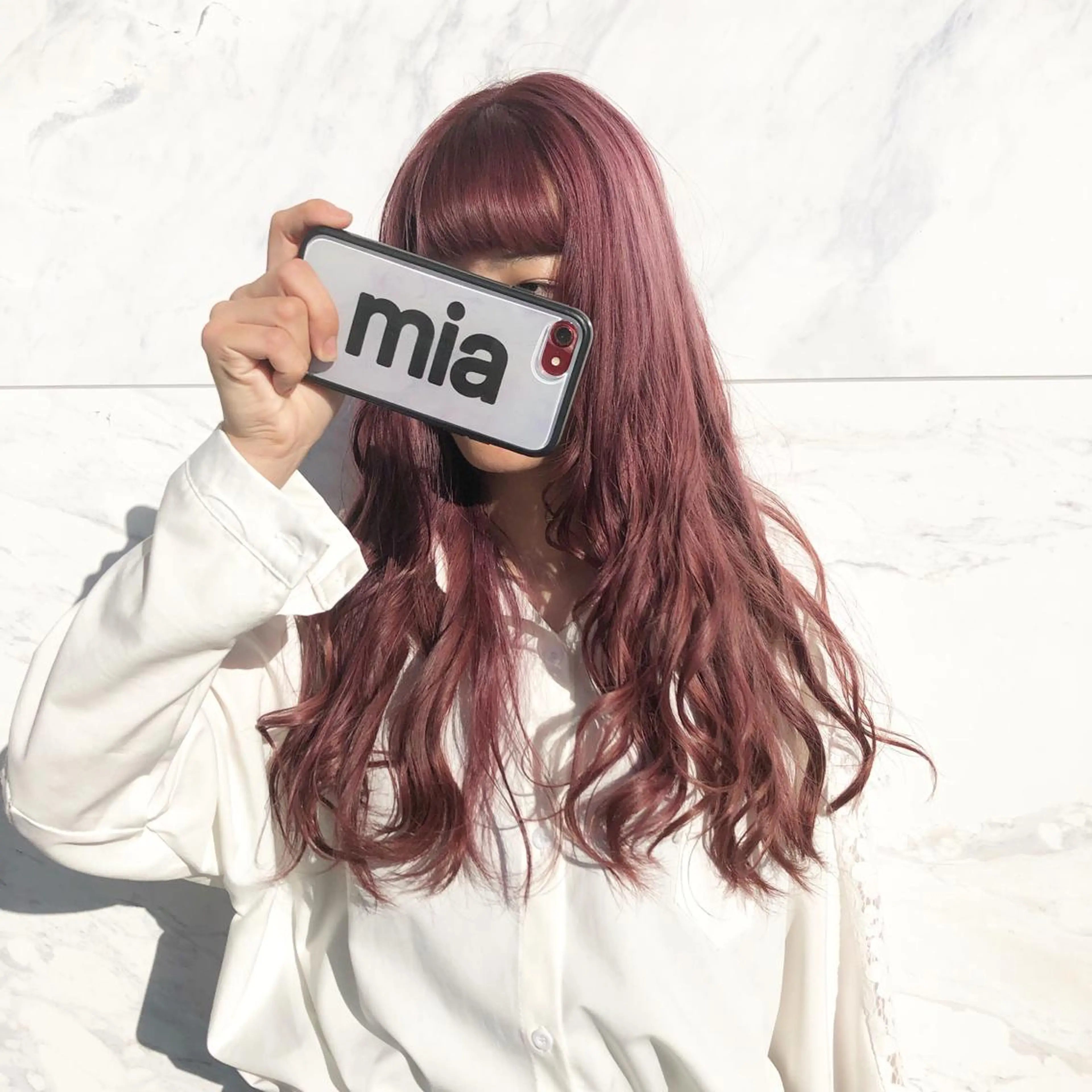 ロング カラー ヘアアレンジ yoshino yukoのマツエク・マツパデザイン