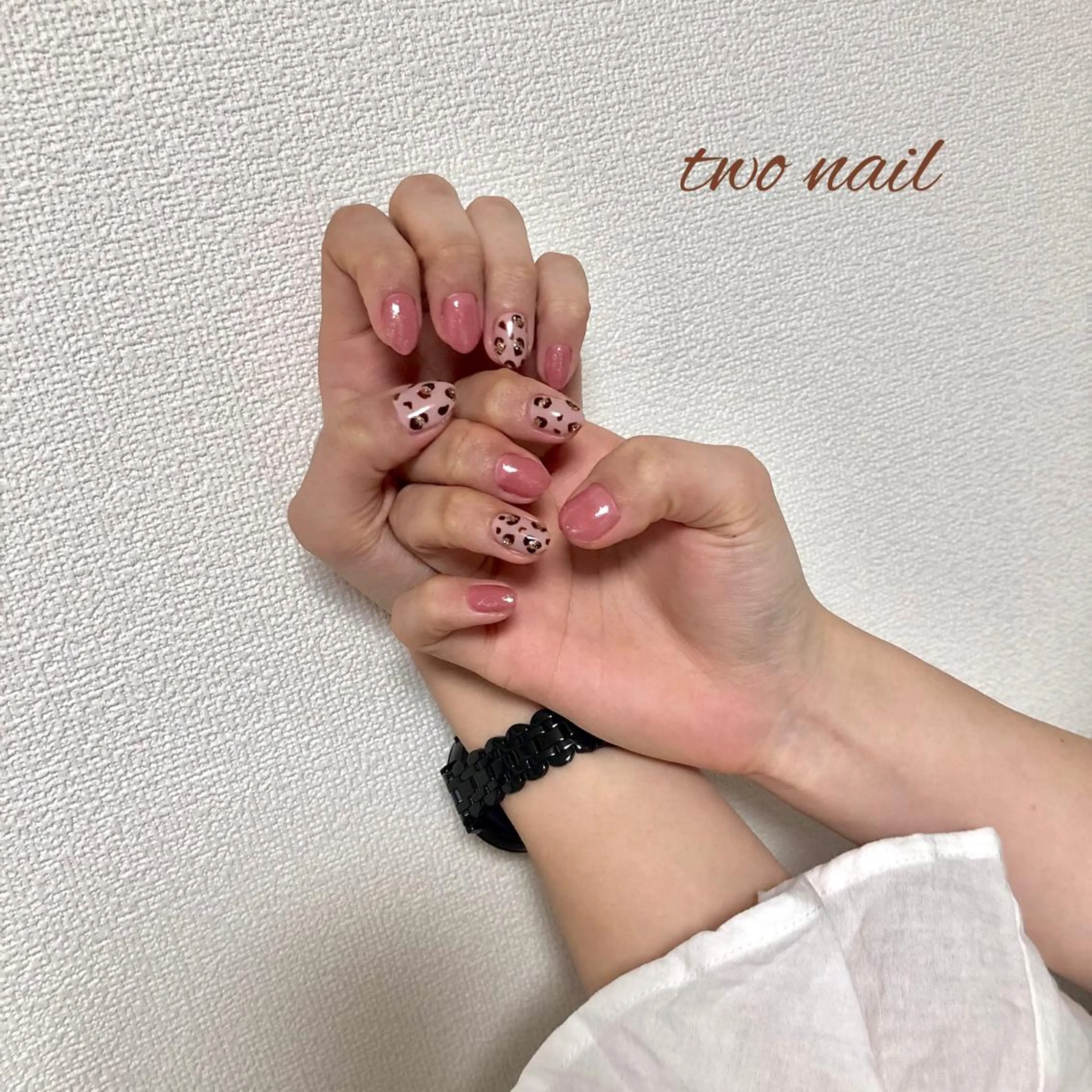 ネイル アートネイル フットネイル ハート ニュアンスネイル two nailのネイルデザイン