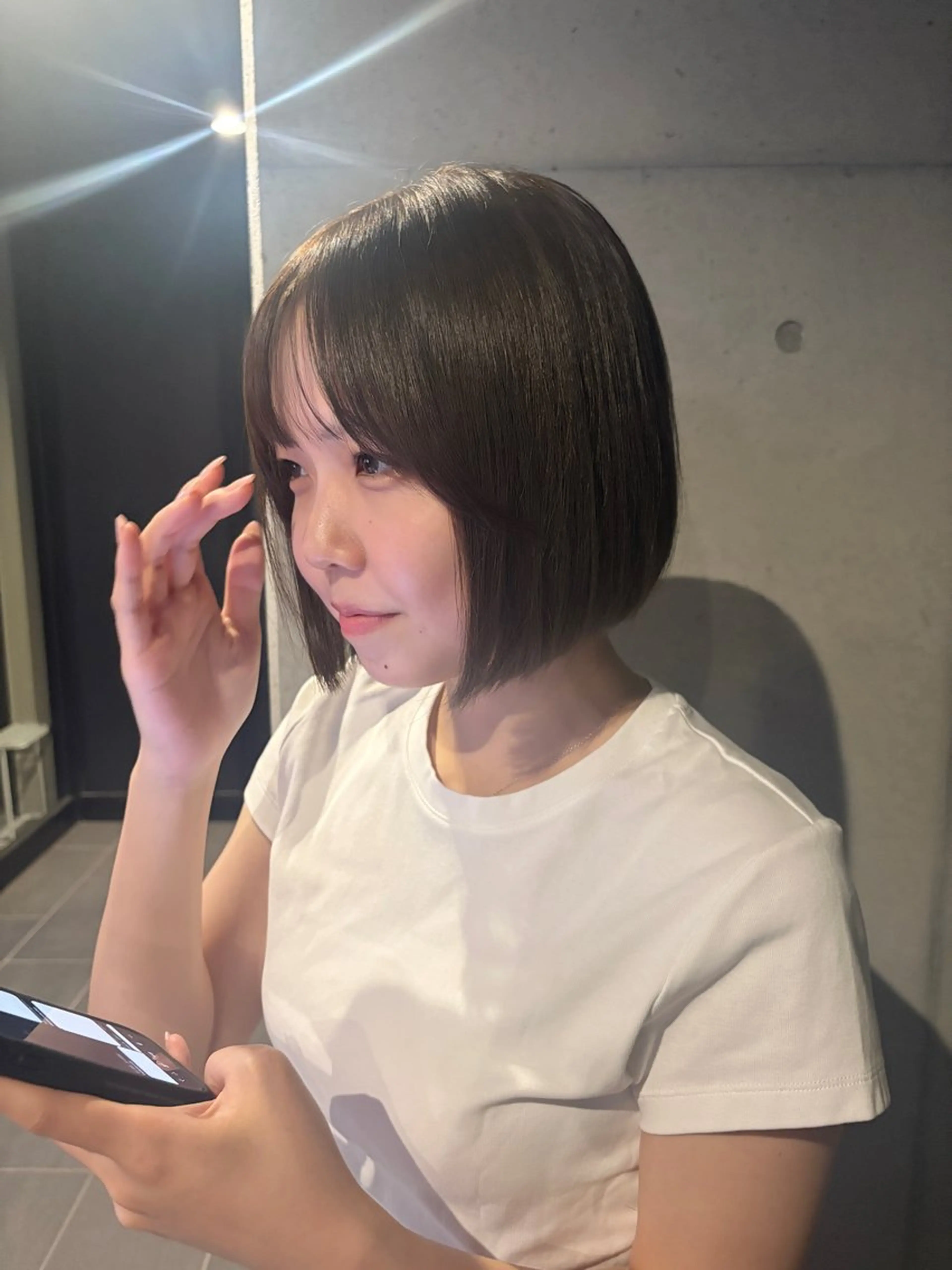 ショート カラー レイヤーカット 似合わせカット カット ヘアカラー トリートメント 韓国レイヤー/柔らか カラー/RIN🎀のヘアスタイル