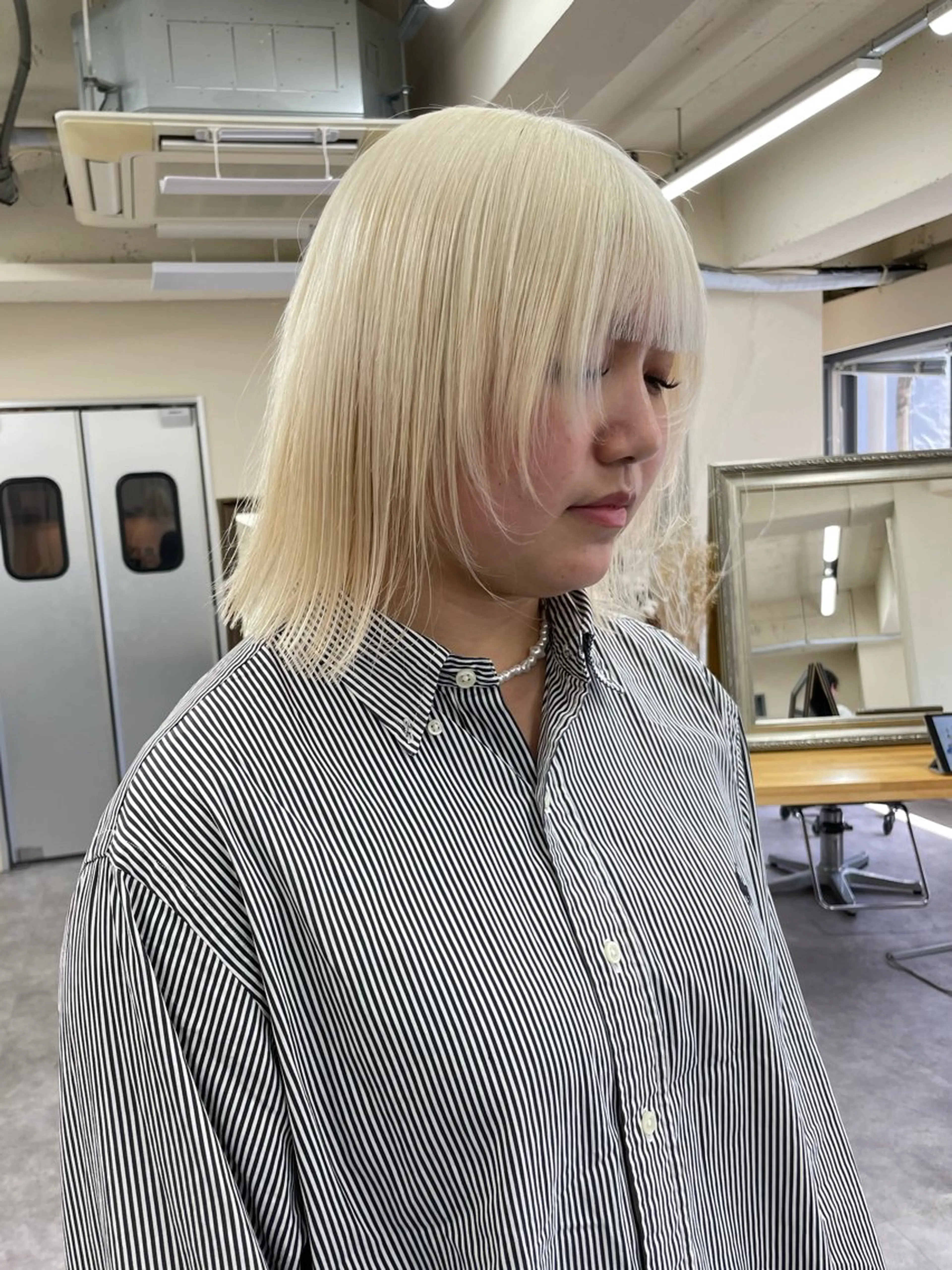 カラー レディースパーマ モデル募集RIKOのヘアスタイル