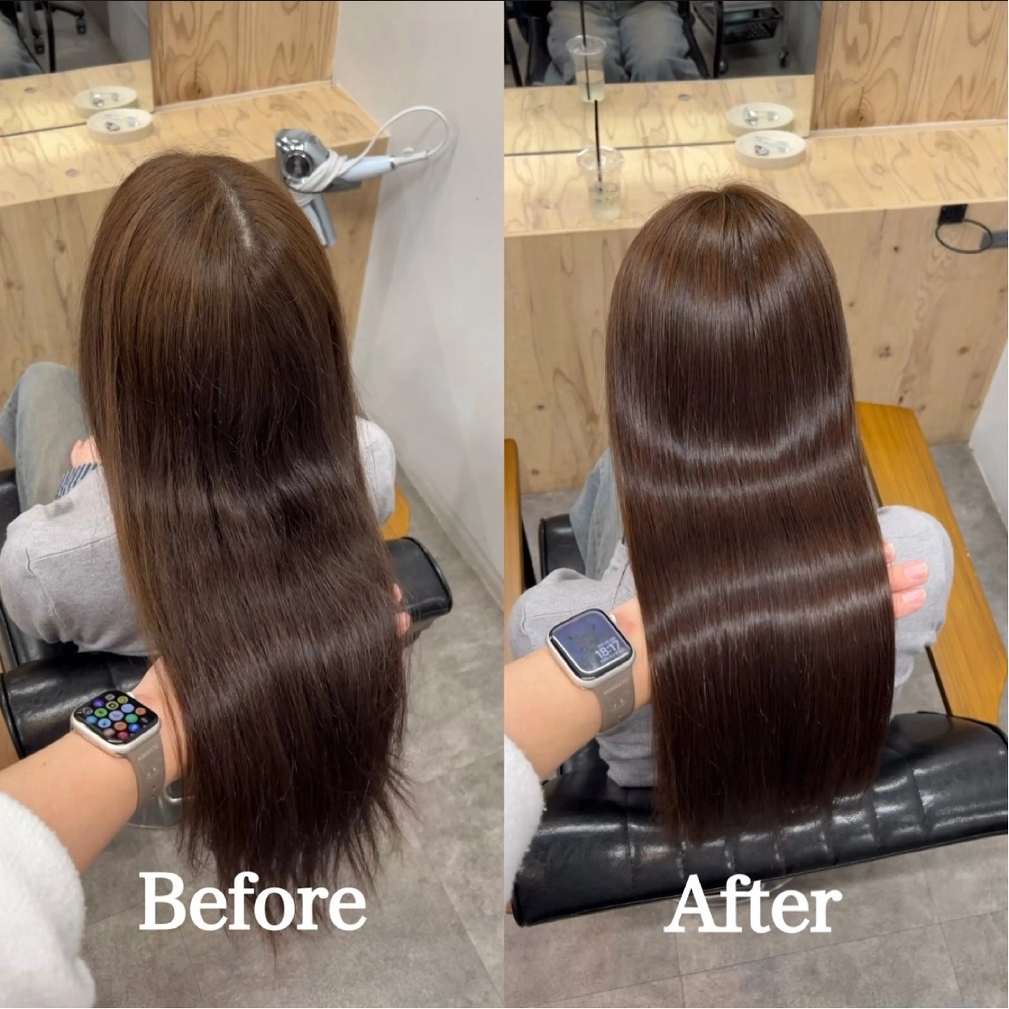 ロング 縮毛矯正 トリートメント 縮毛矯正/髪質改善 /nuup岩田のヘアスタイル