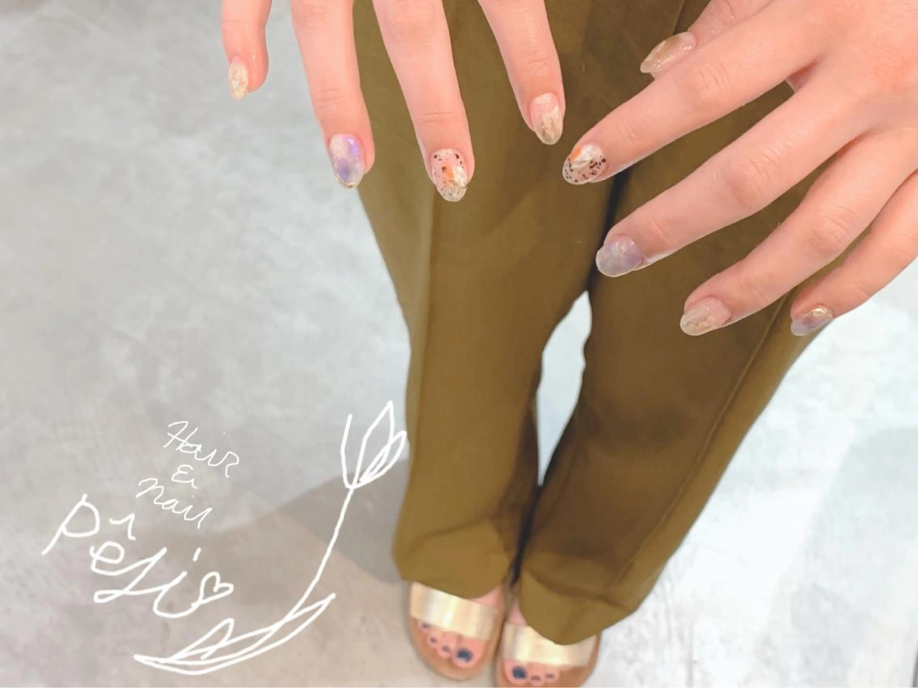 ミディアム m kaori𓃟のネイルデザイン