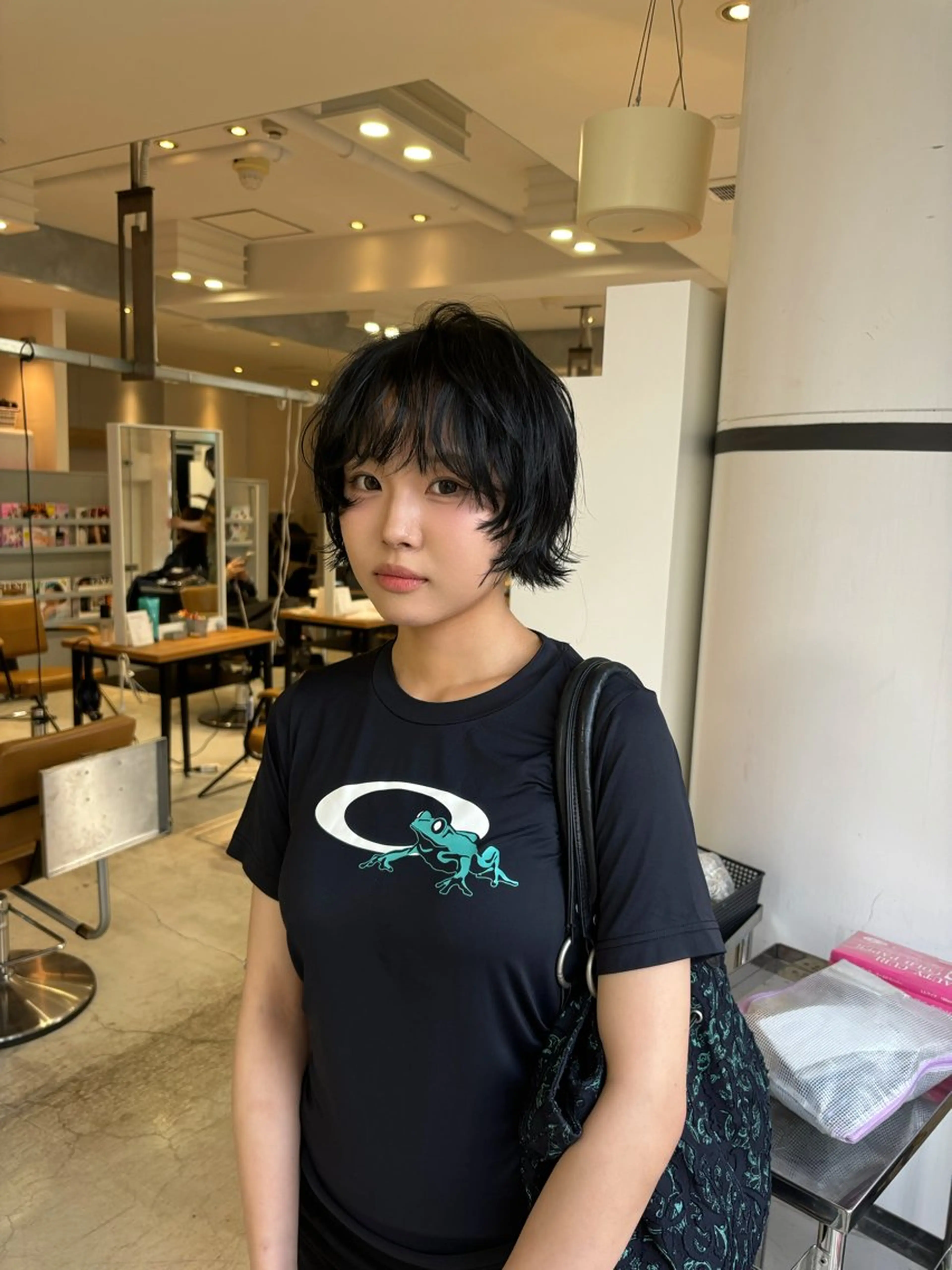 ショート カラー ボブ 顔周りカット レイヤーカット ショートヘア カット ヘアカラー ravens代表 🍀【ヒロム】🍀のヘアスタイル