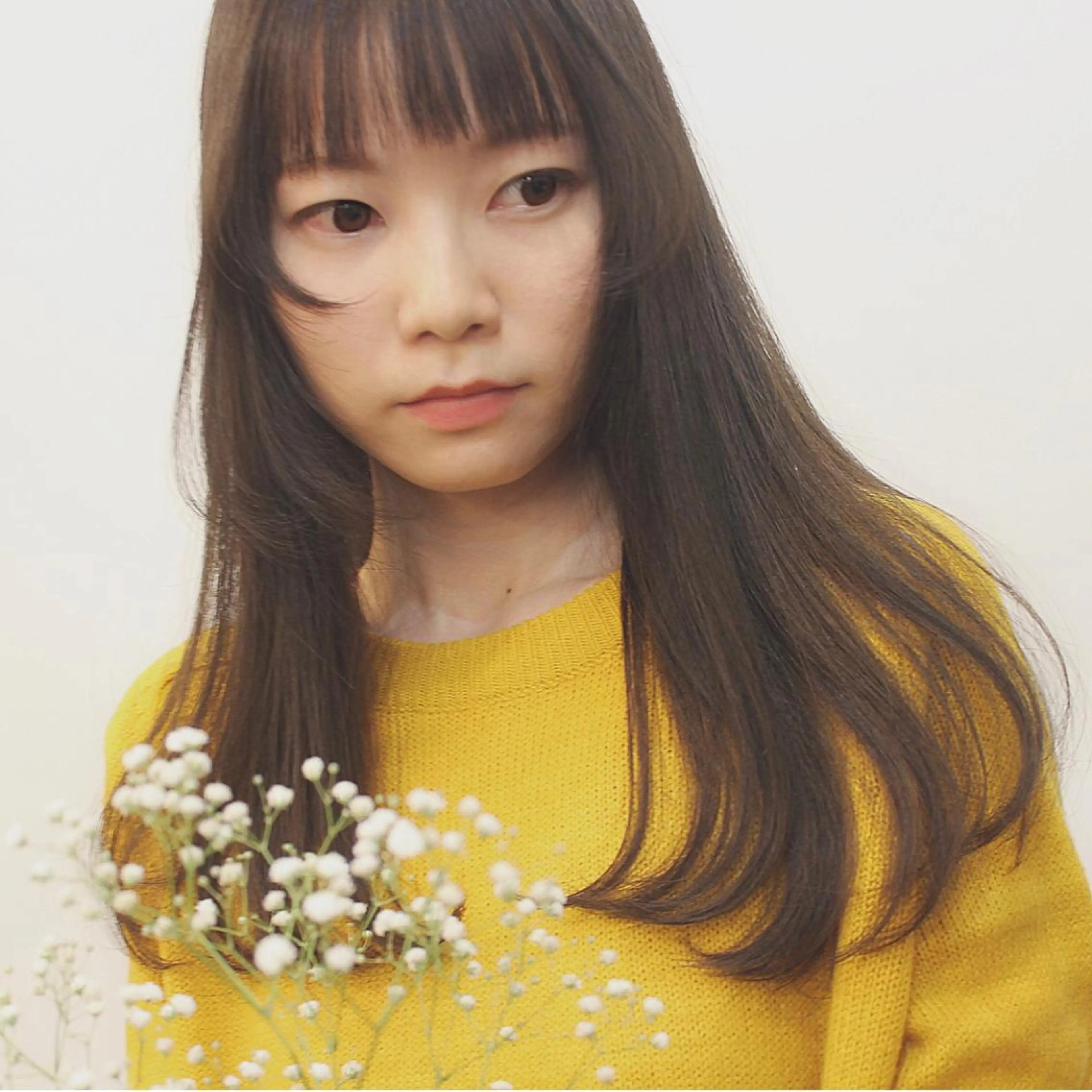 ロング 山野 稚奈のヘアスタイル