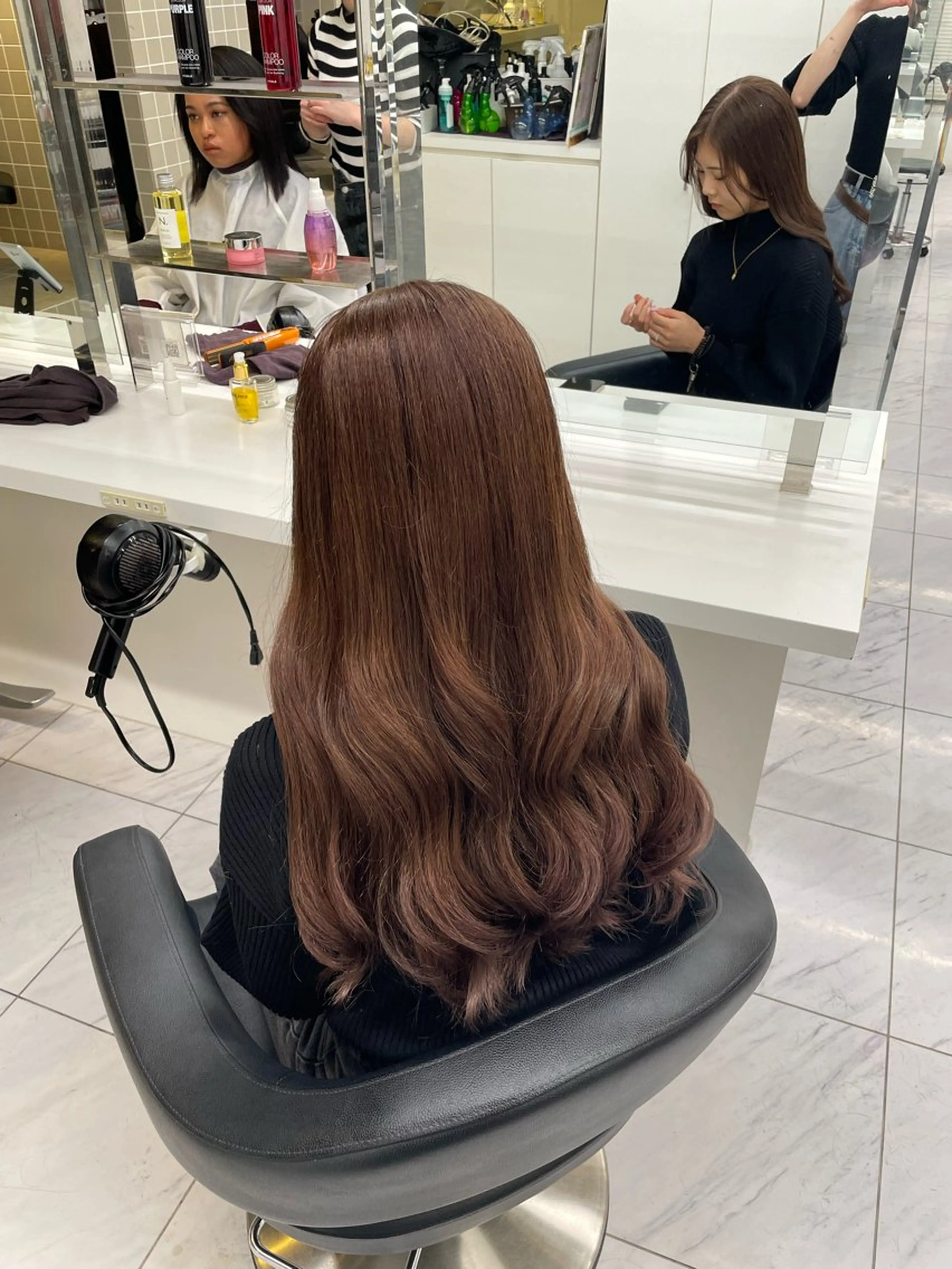 ロング カラー 🎀暖色/ラベンダー /paru🤍のヘアスタイル