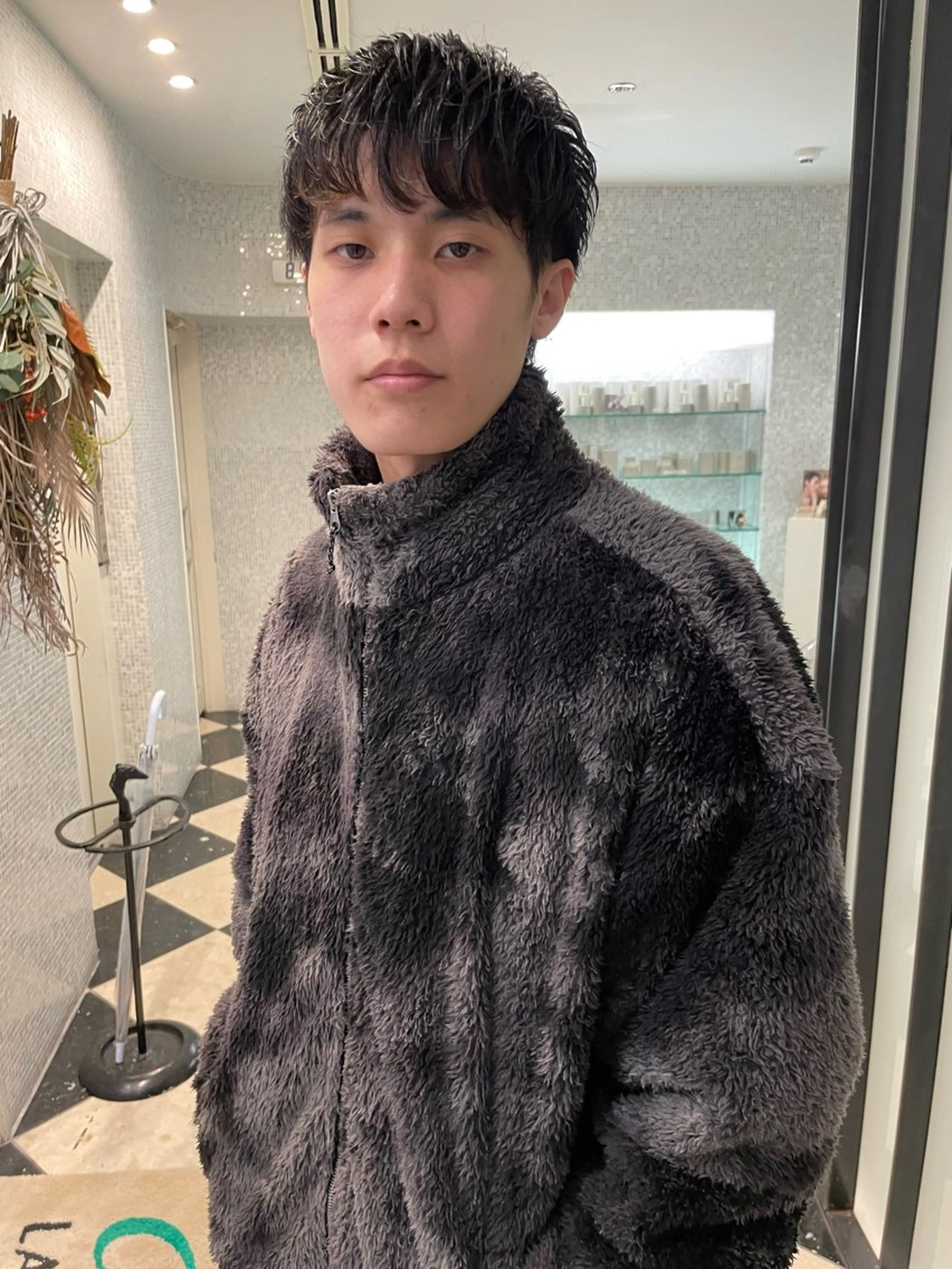 メンズ 林本　南壱人/カット /パーマ/カラーのヘアスタイル