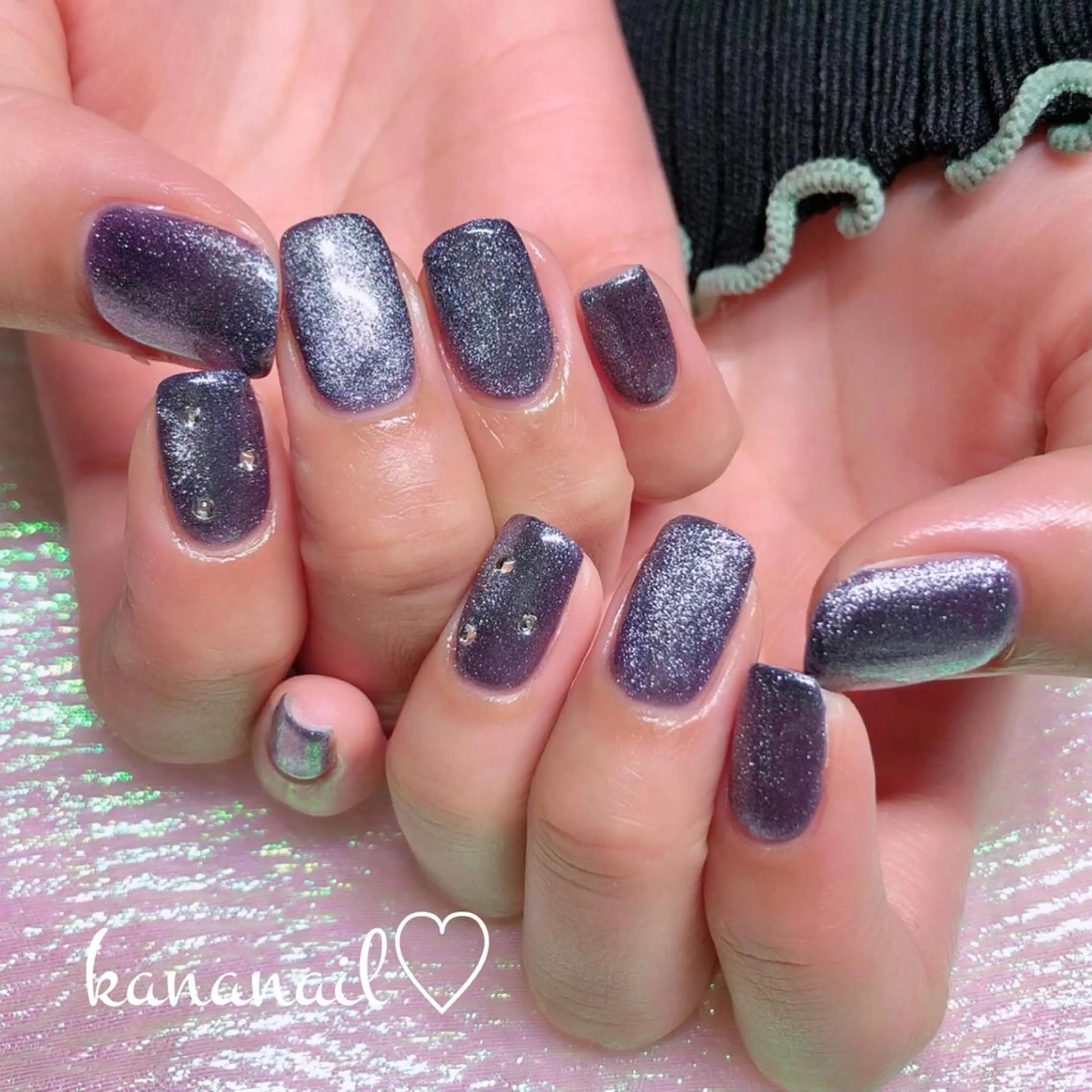 ネイル マグネットネイル kananail ♡のネイルデザイン