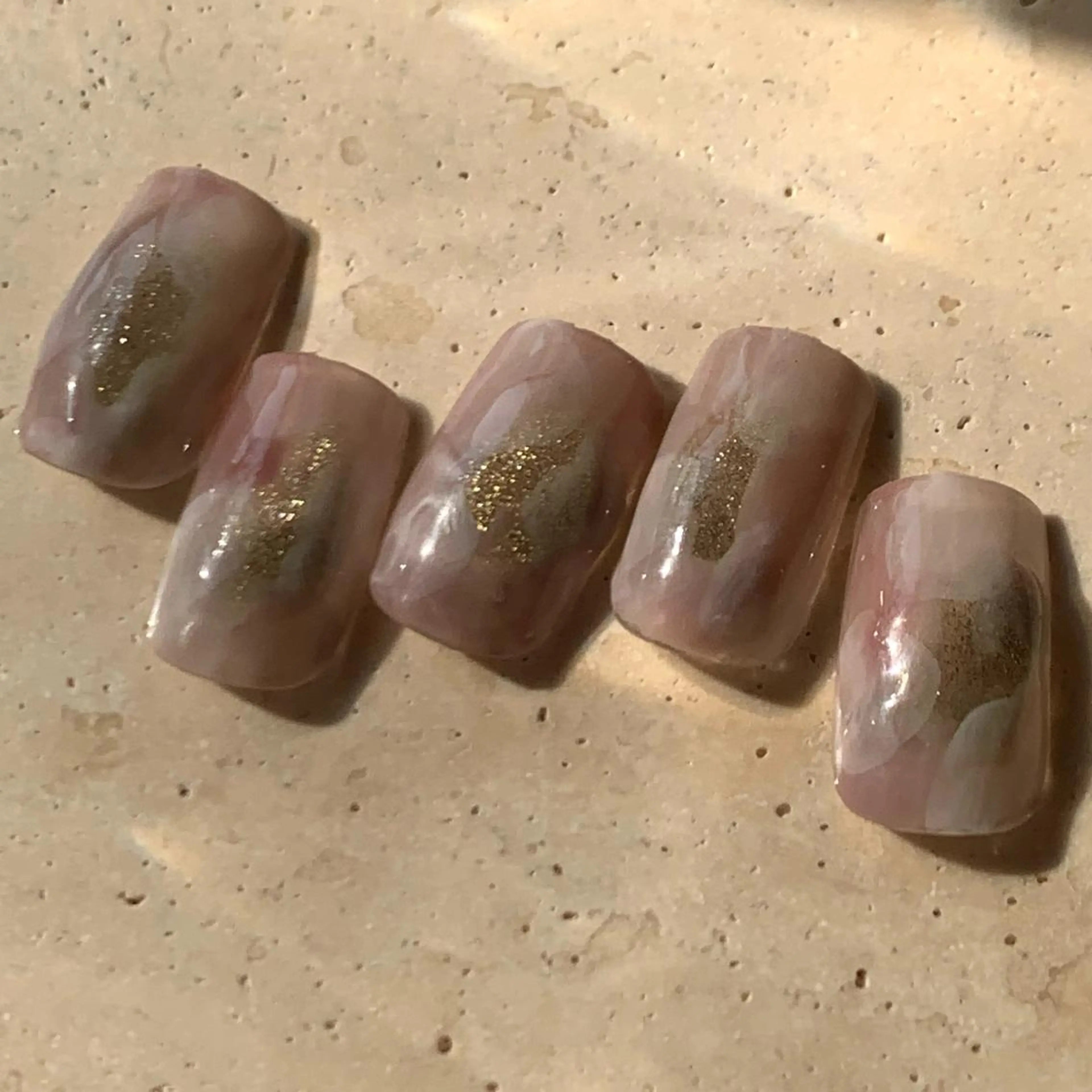 ネイル ラメ(グリッター) マグネットネイル ニュアンスネイル T Kのネイルデザイン