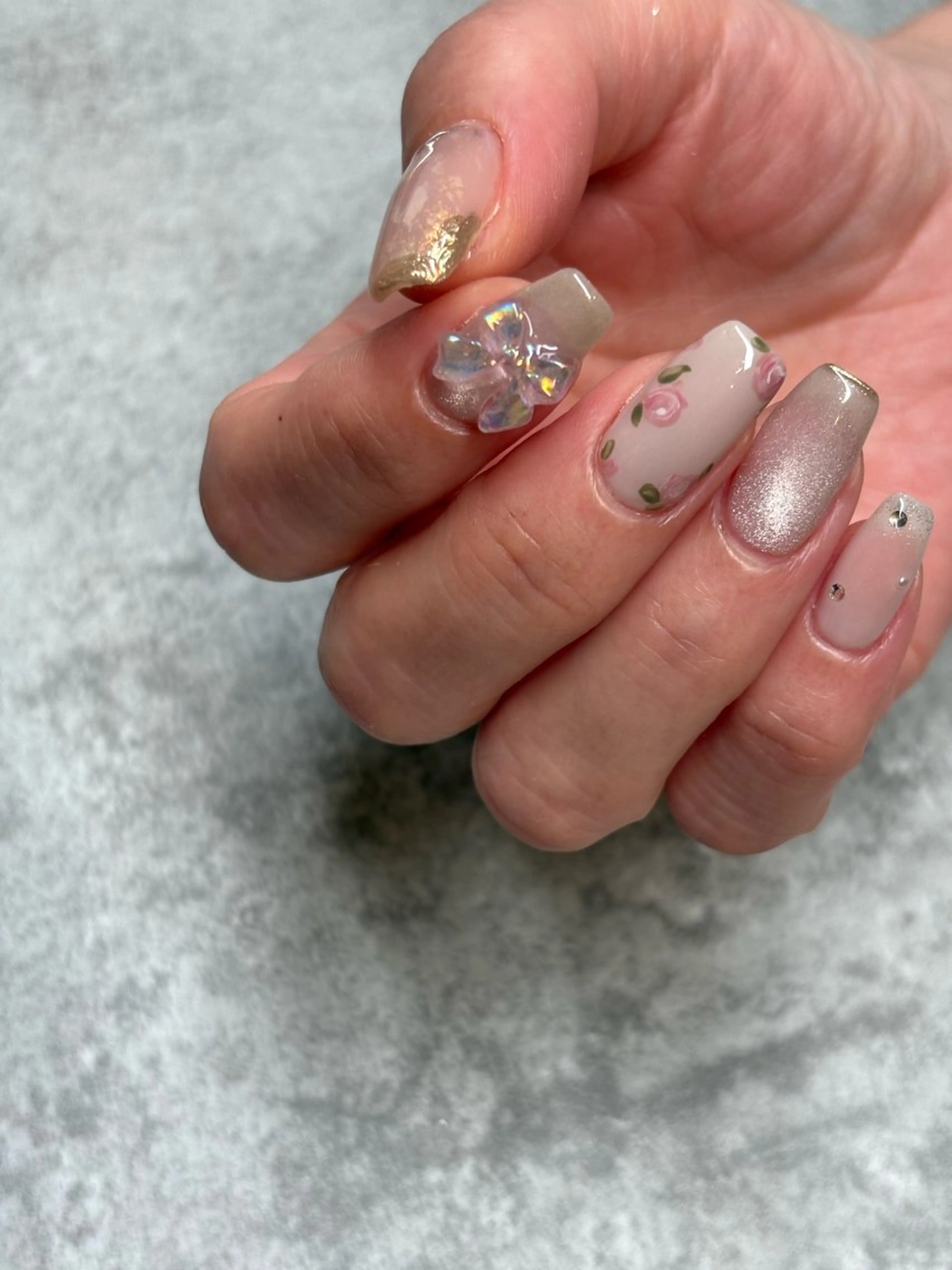 ネイル 持ち込み ハンドネイル ハンドケア NAIL SALON le'anaのネイルデザイン