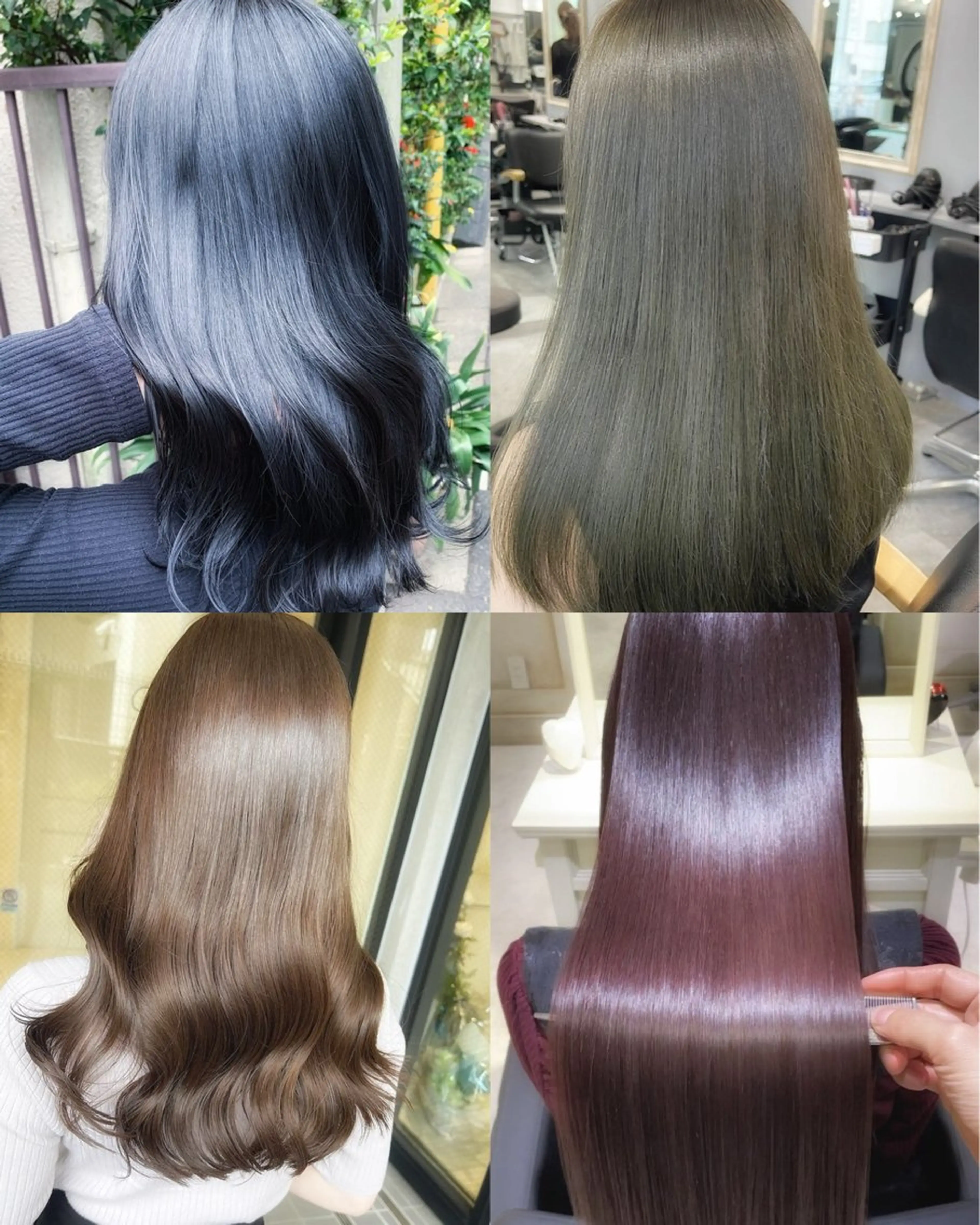 カラー ブリーチ 透明感カラー ダブルカラー ブリーチなしカラー カット ヘアカラー トリートメント ブリーチなし/カラー 専門店ASOBIのヘアスタイル