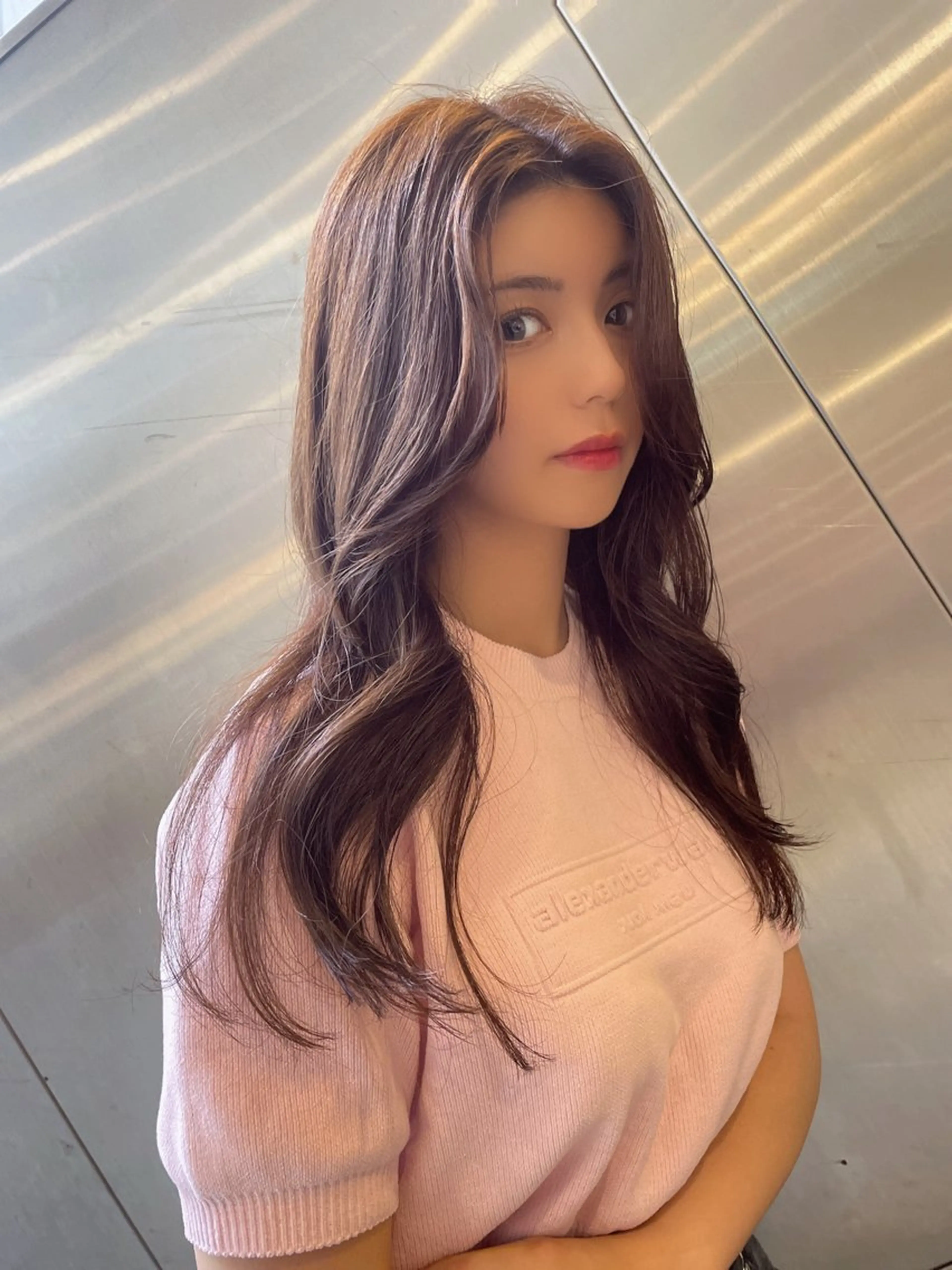 ロング カラー レイヤーカット AIRI layer cut hairのヘアスタイル