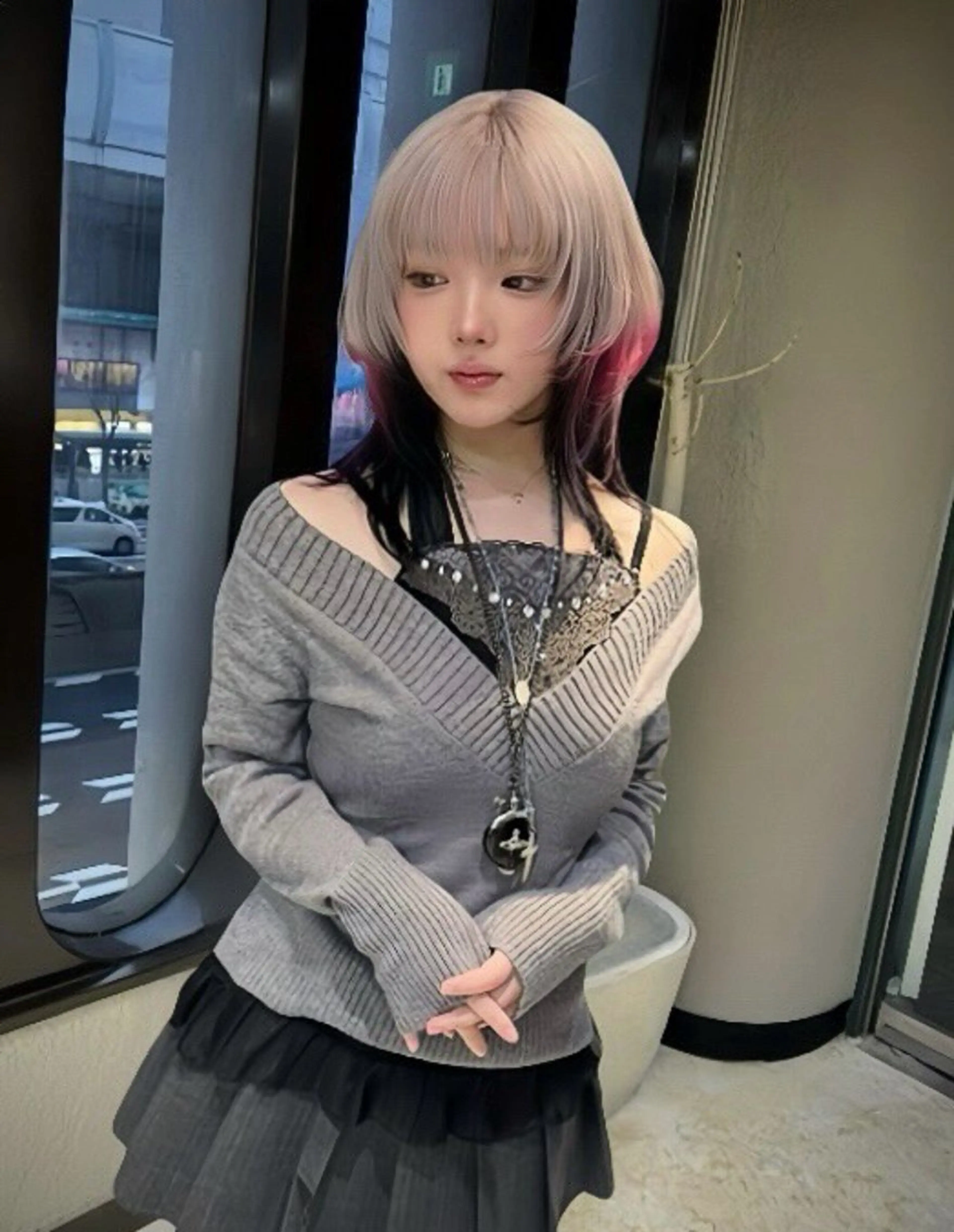 カラー 💖艶ハイトーン美髪 改善💖ケンシンのヘアスタイル