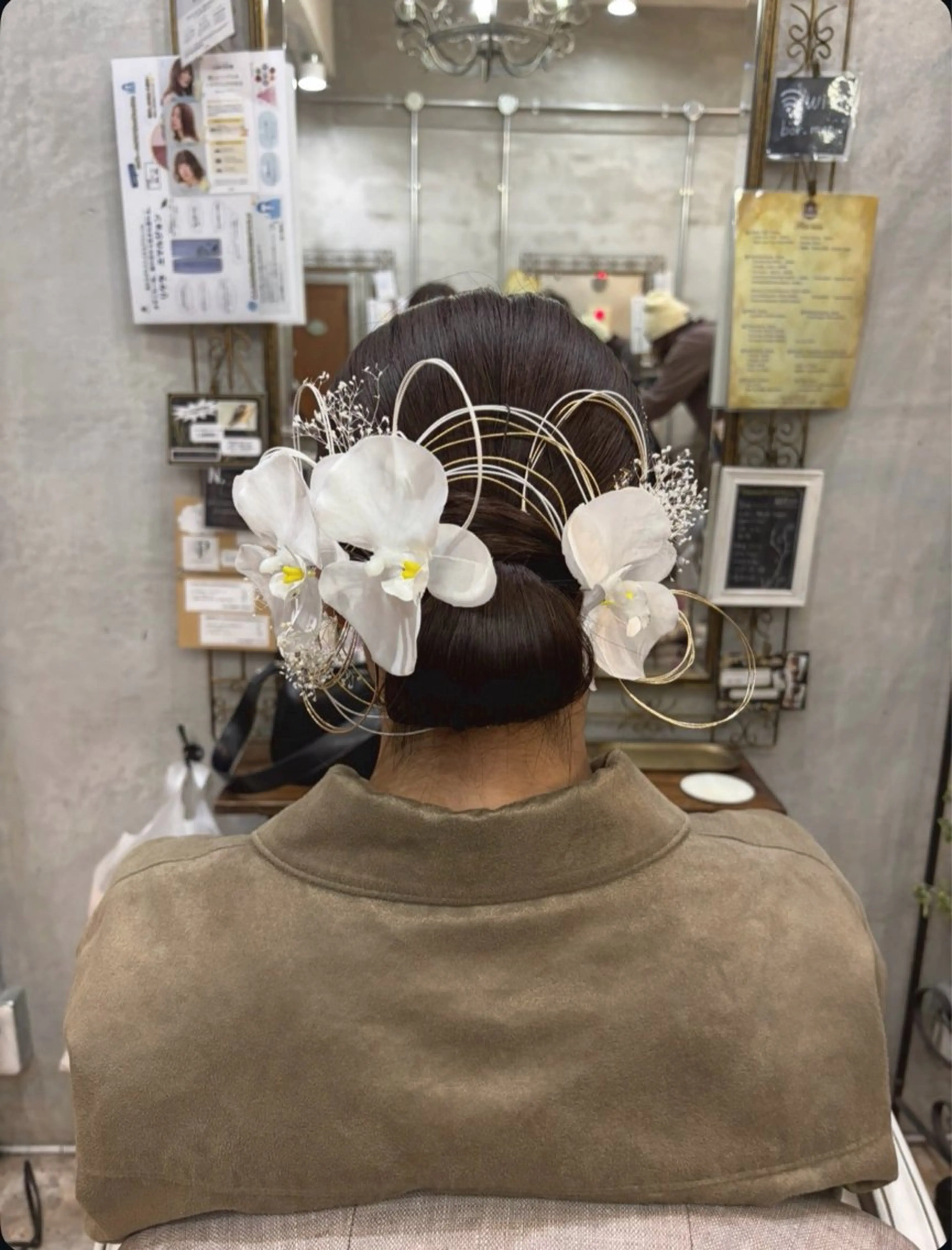 ミディアム ヘアアレンジ ヘアセット 中村 優花のヘアスタイル