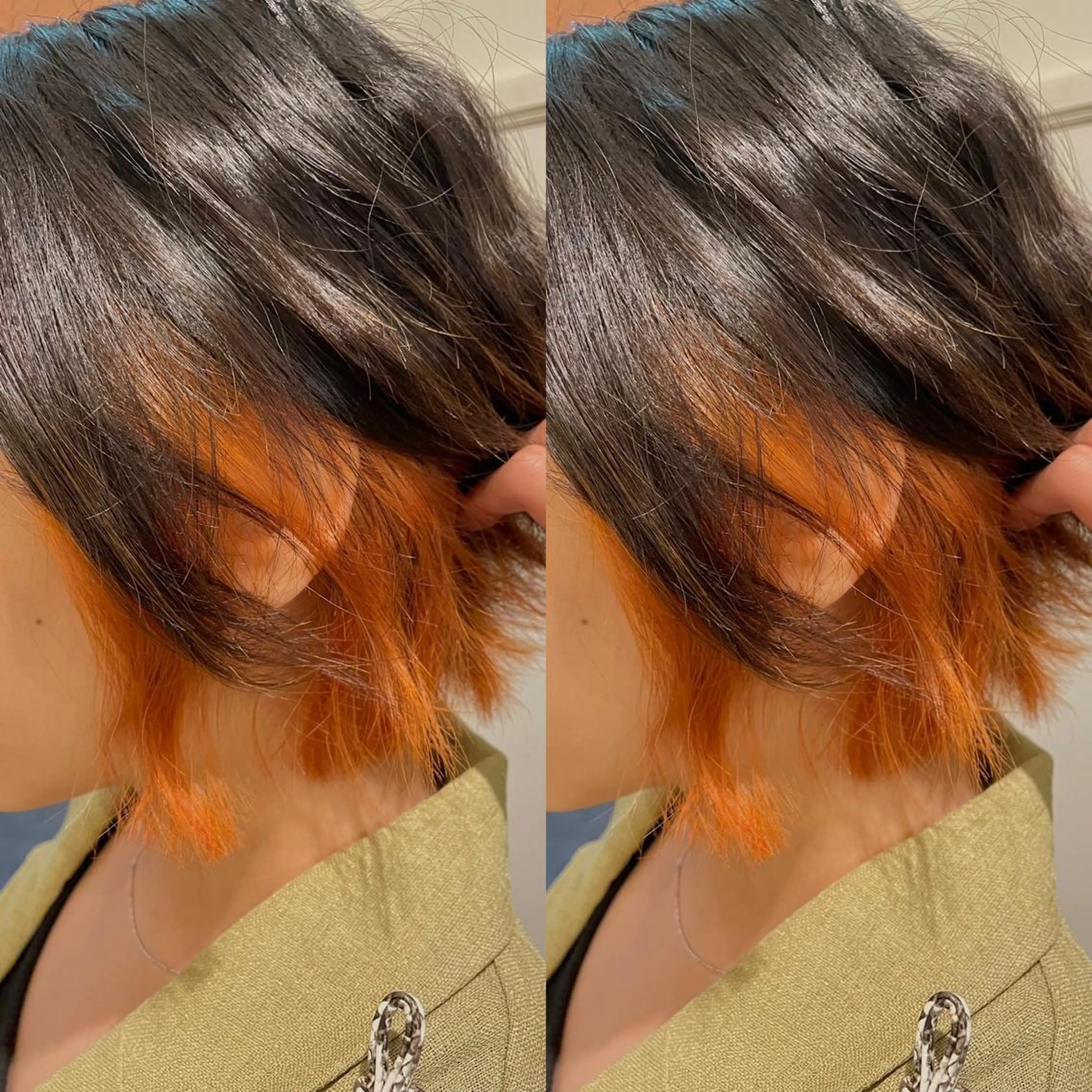 ショート カラー 艶カラー｜透明感 カラー｜レイヤーのヘアスタイル