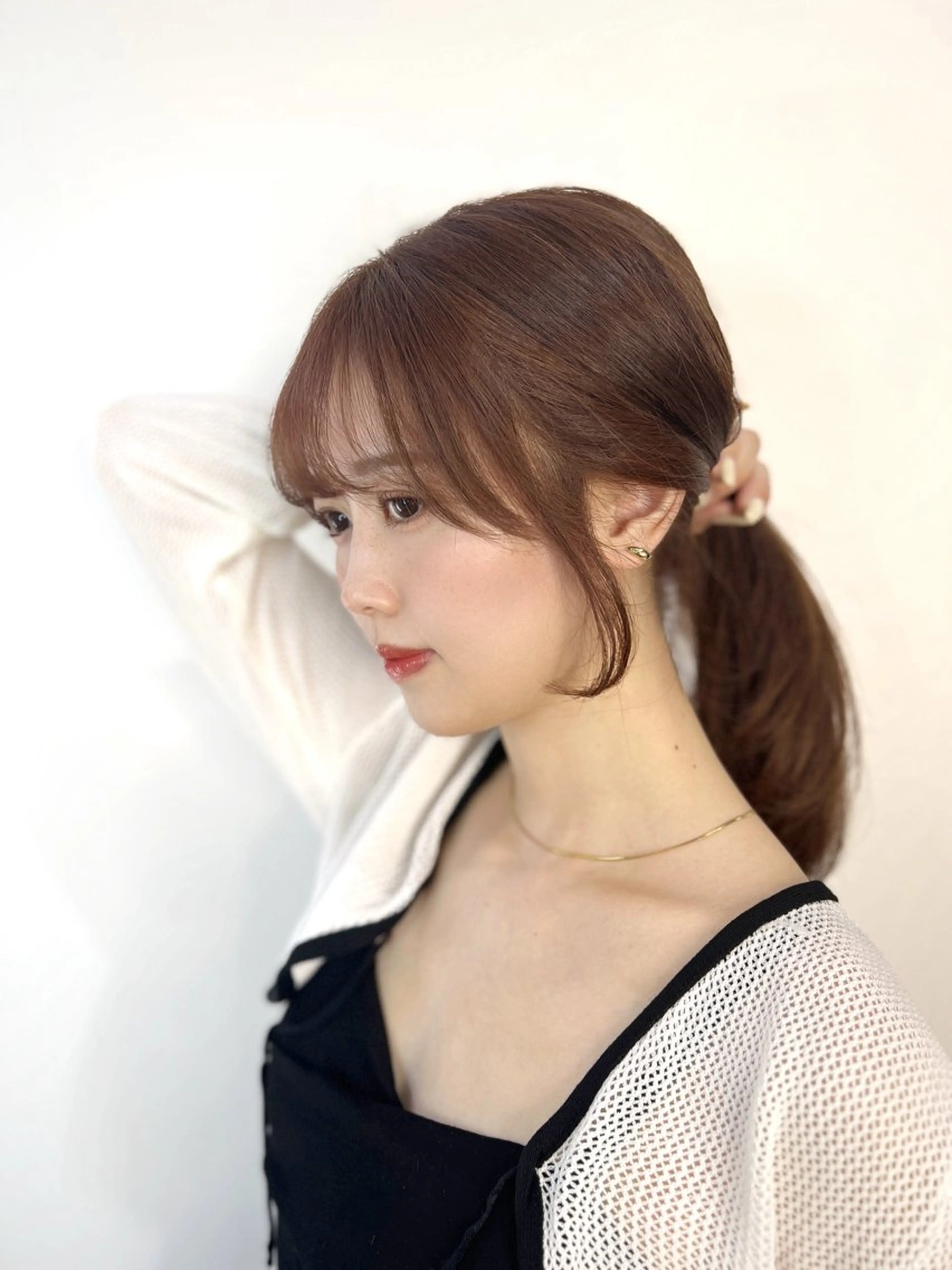 セミロング カラー 顔周りカット 小顔カット カット 縮毛矯正 顔まわり職人🇰🇷 韓国ヘア/KAITOのヘアスタイル