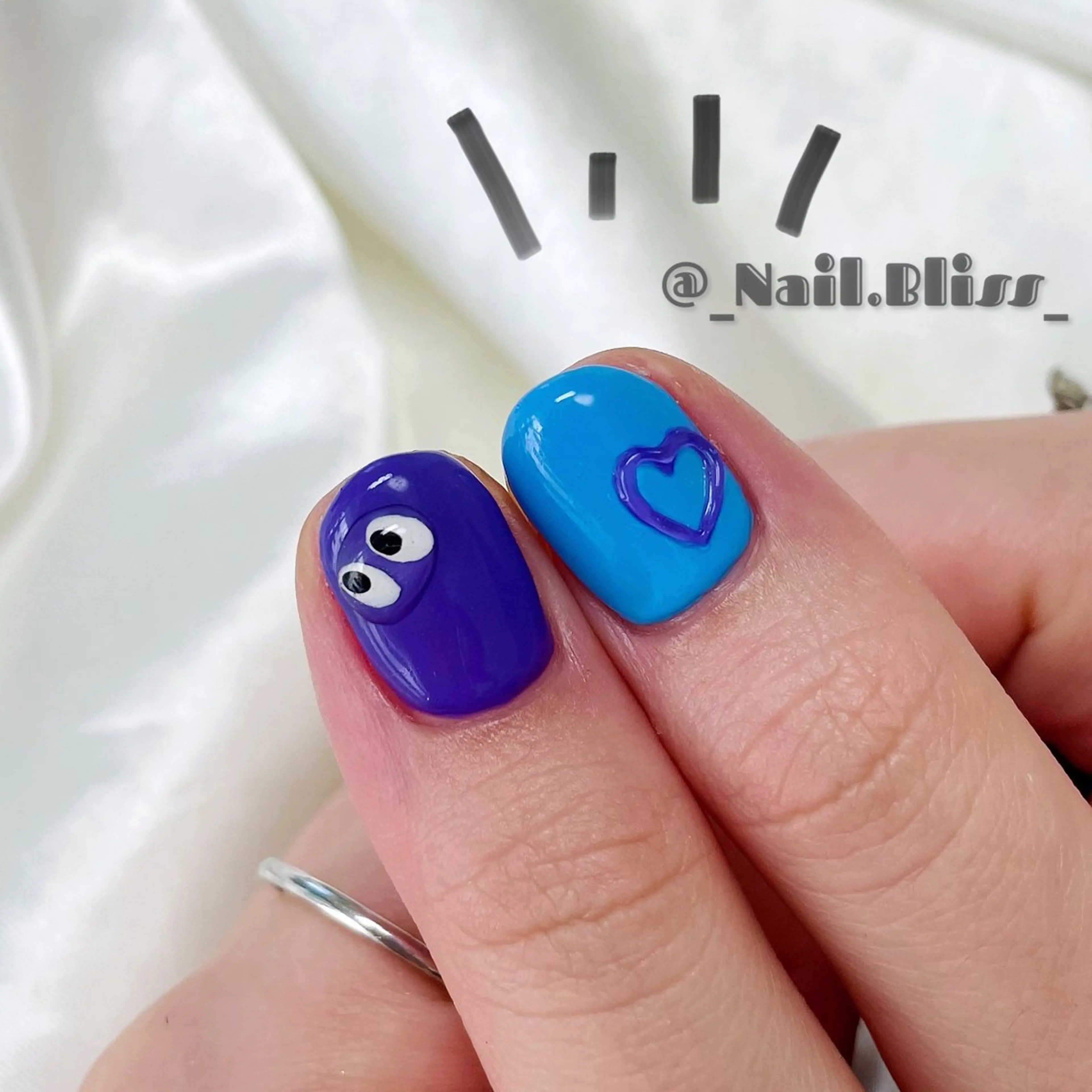 ネイル ハート ハンドネイル NAIL BLISSのネイルデザイン