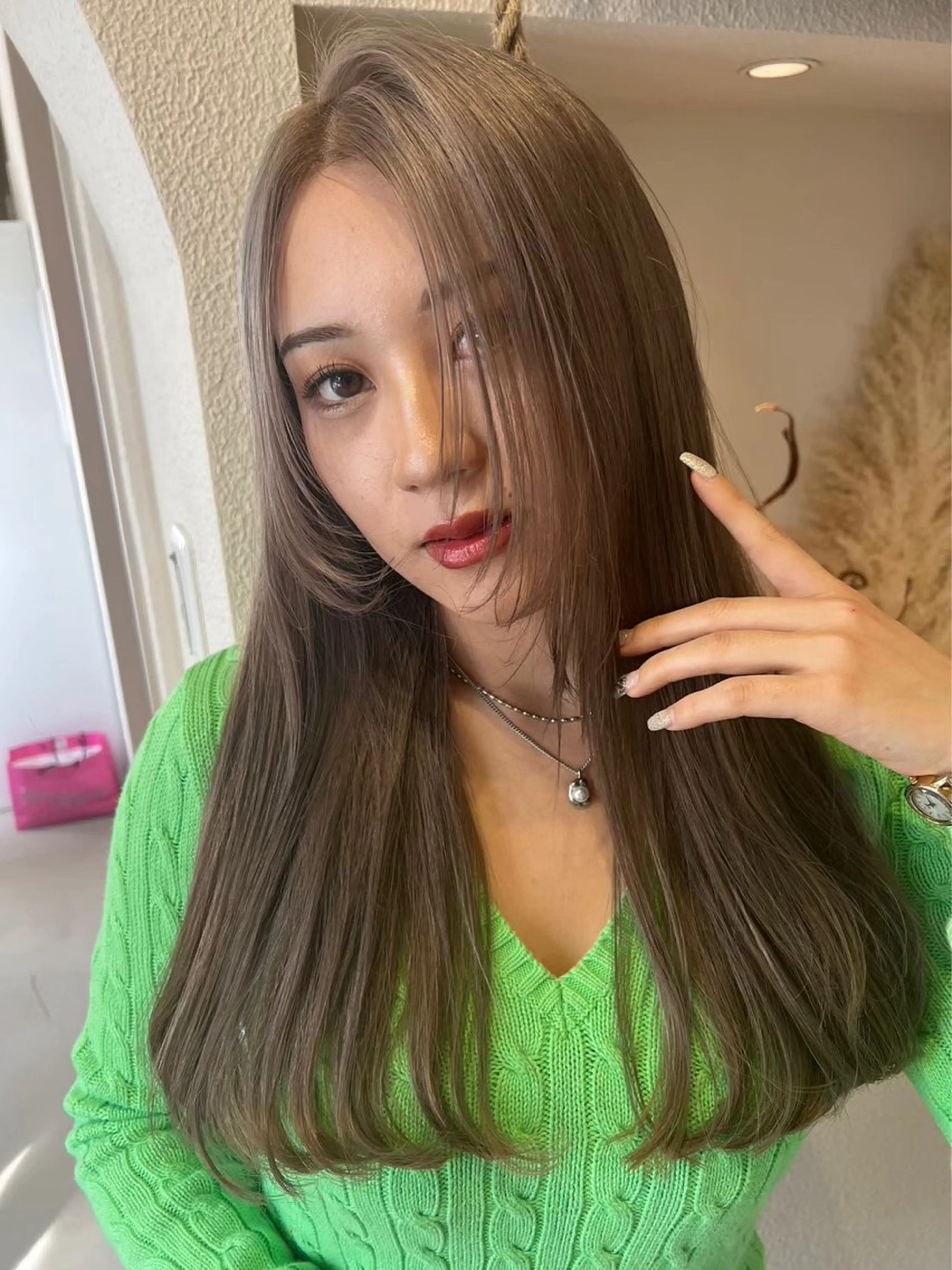 カラー ヘアカラー トリートメント ココルアナ所属・ゆう/大阪豊中/海外 カラー/艶カラーのヘアスタイル