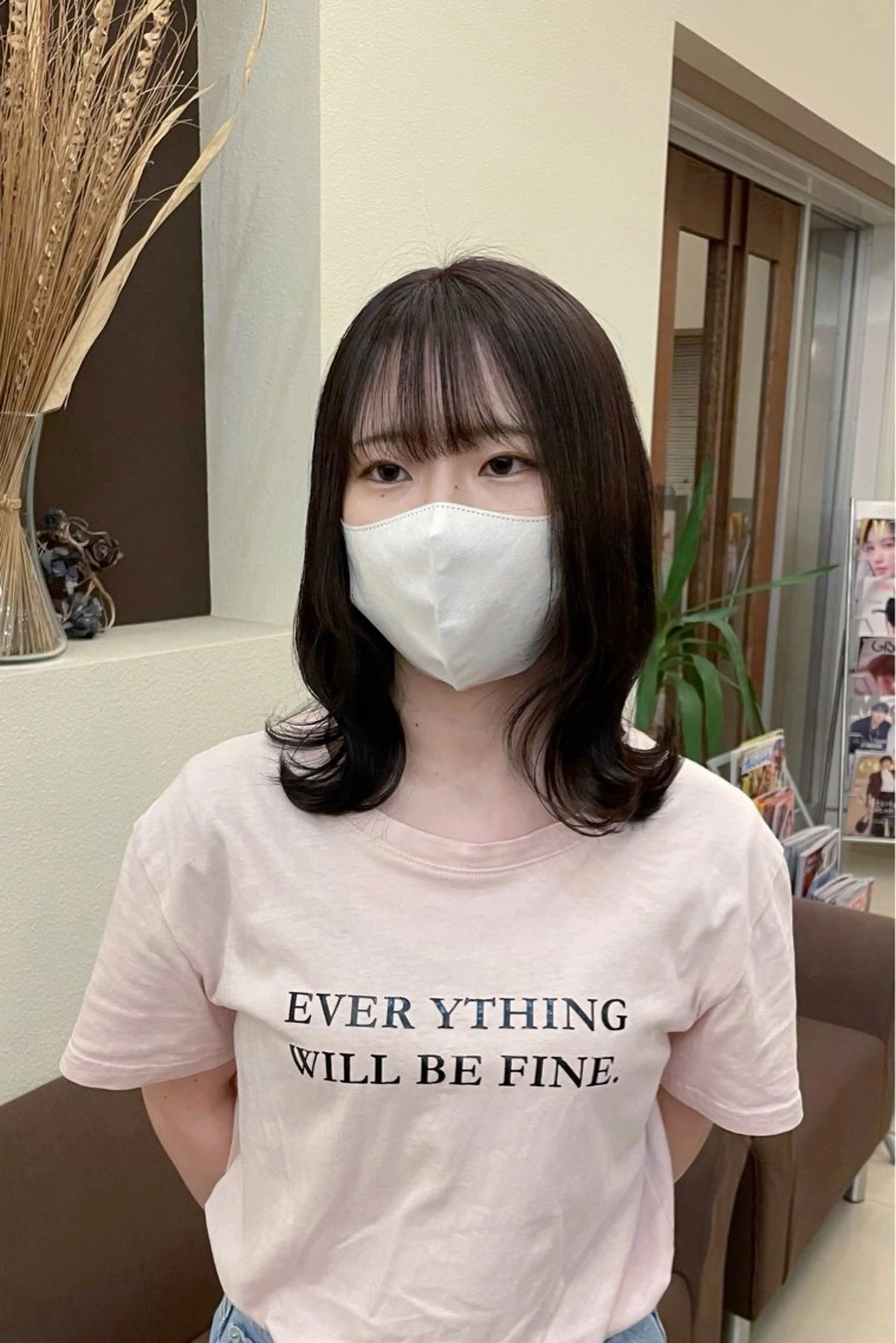 カラー 韓国ヘア/透明感カラ ー/メンズレディースのヘアスタイル