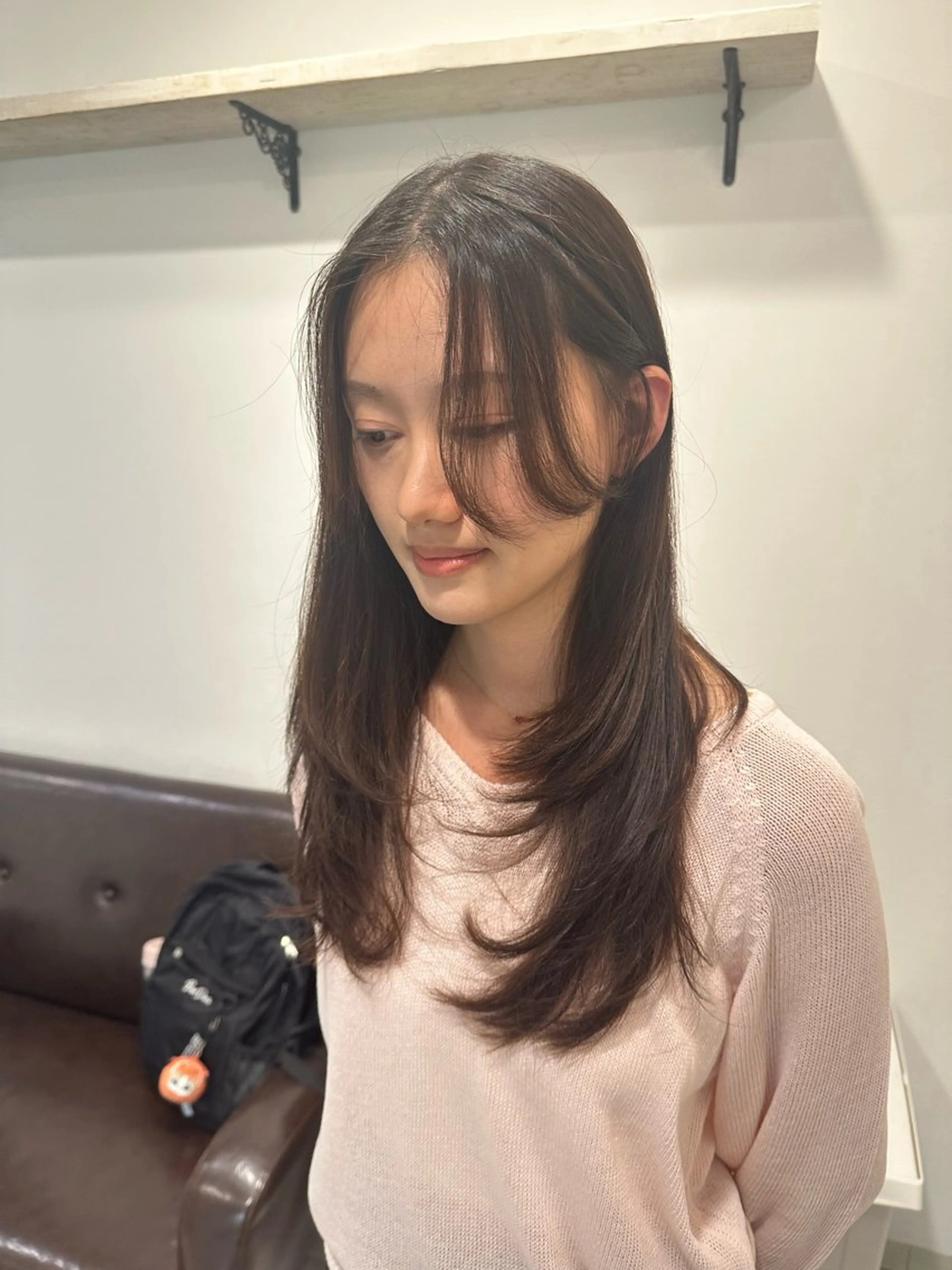 ロング レイヤーカット カット tiravento 南船場店所属・nana 韓国スタイル🇰🇷のヘアスタイル