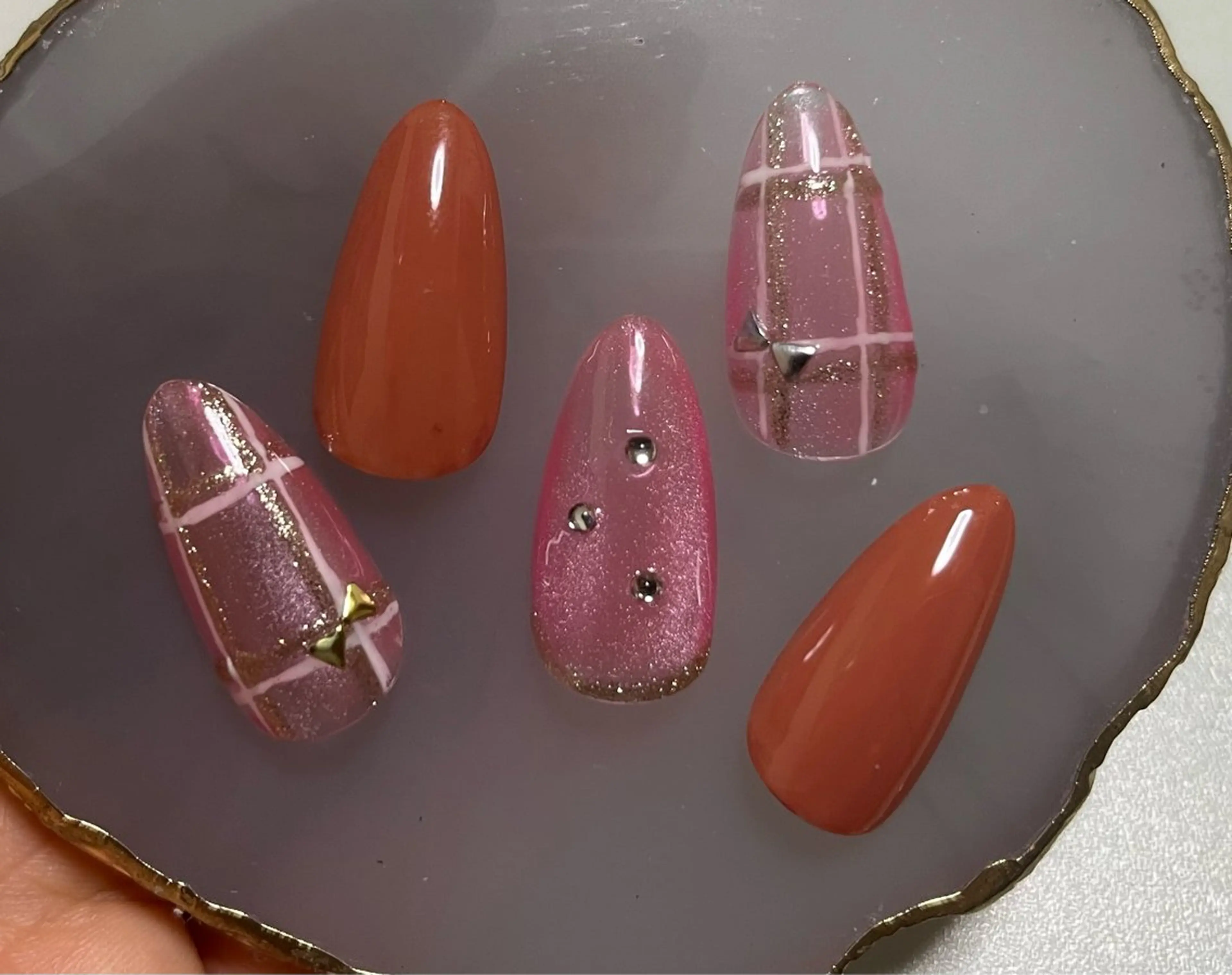 ネイル シンプルネイル ハンドネイル Nail ecxia ／Reikaのネイルデザイン