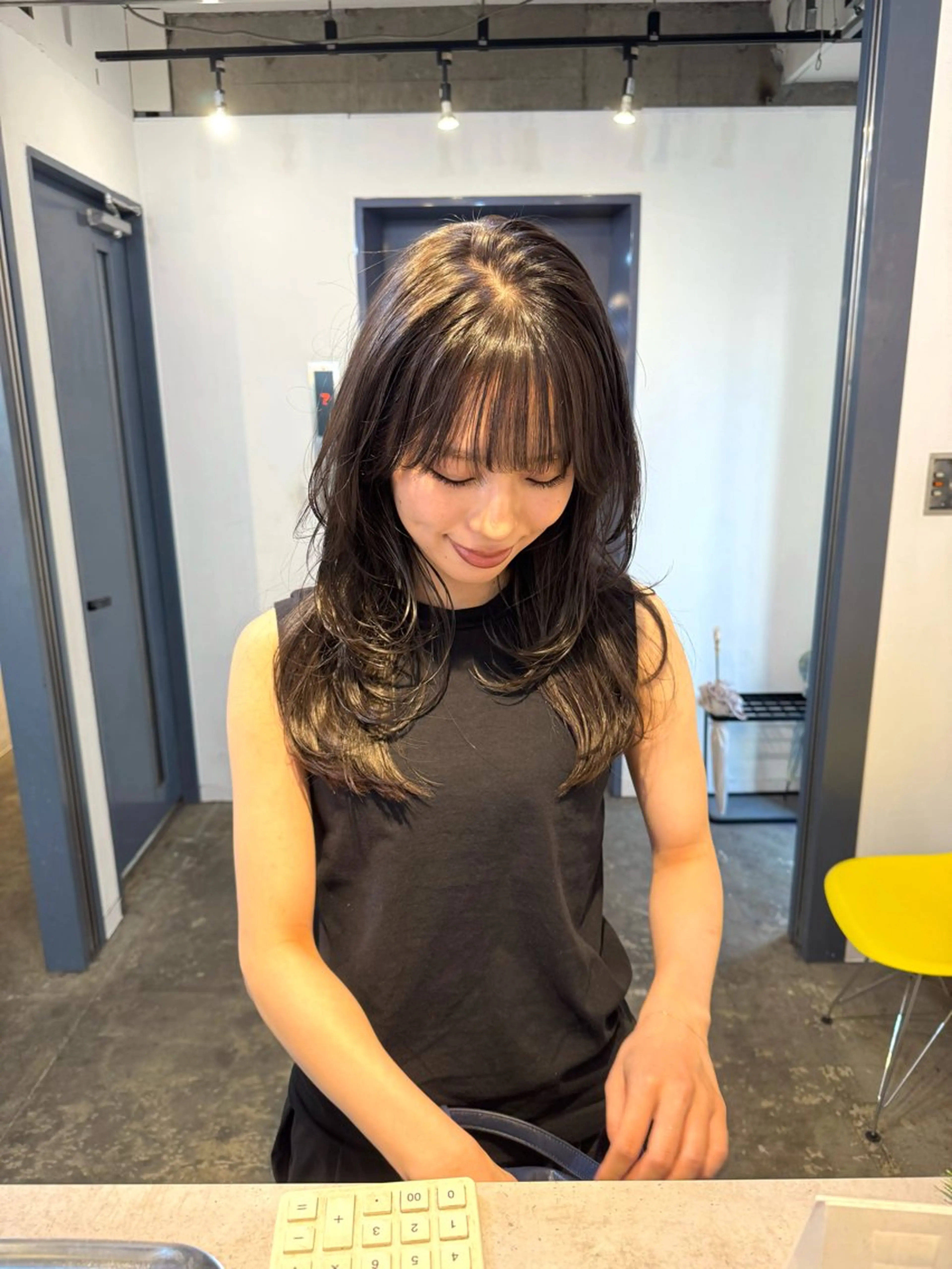 ロング カット ヘアカラー トリートメント 🪡韓国レイヤー /髪質改善/菊池🪡のヘアスタイル