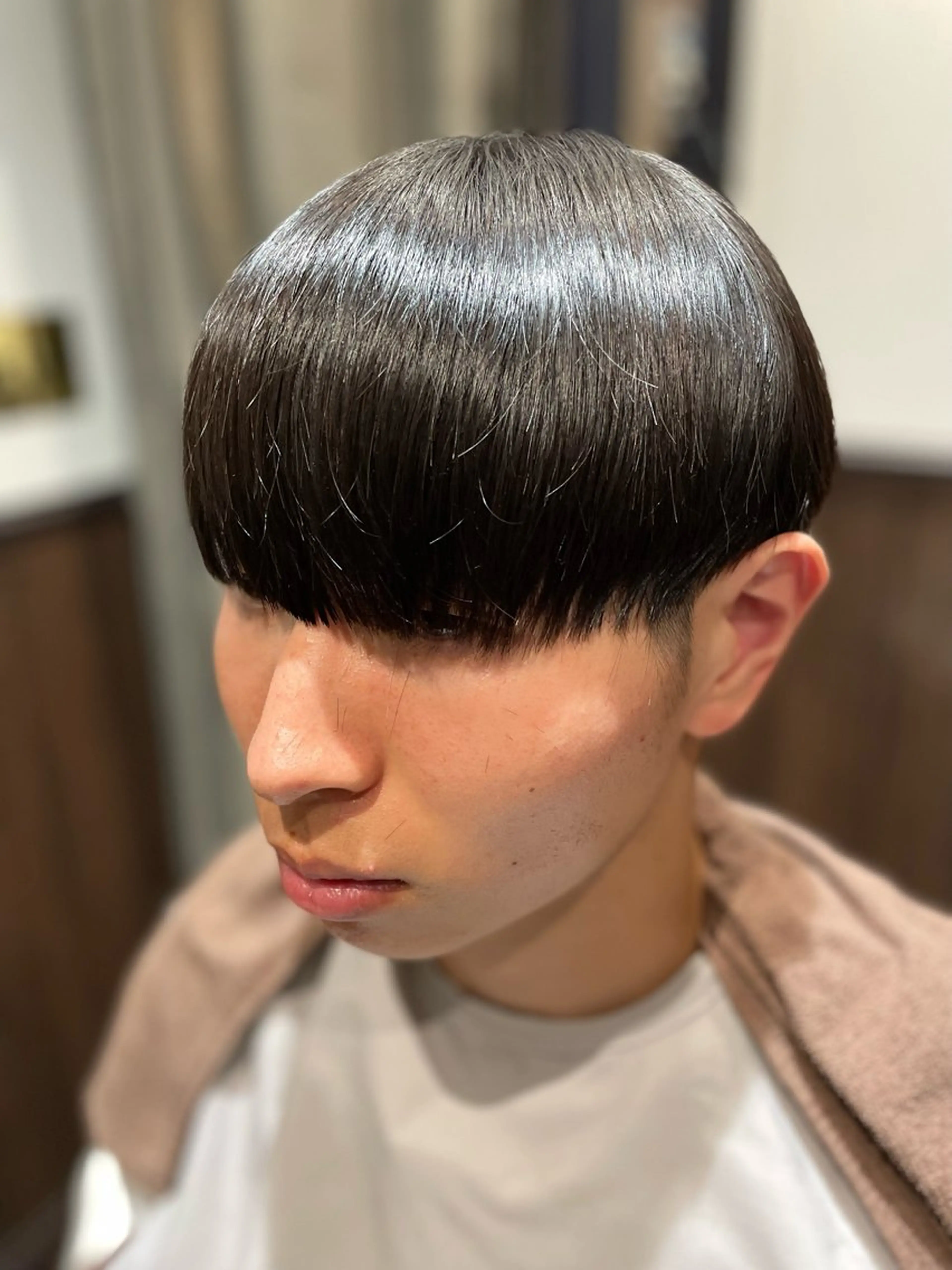 ミディアム 飯野 公紀のヘアスタイル