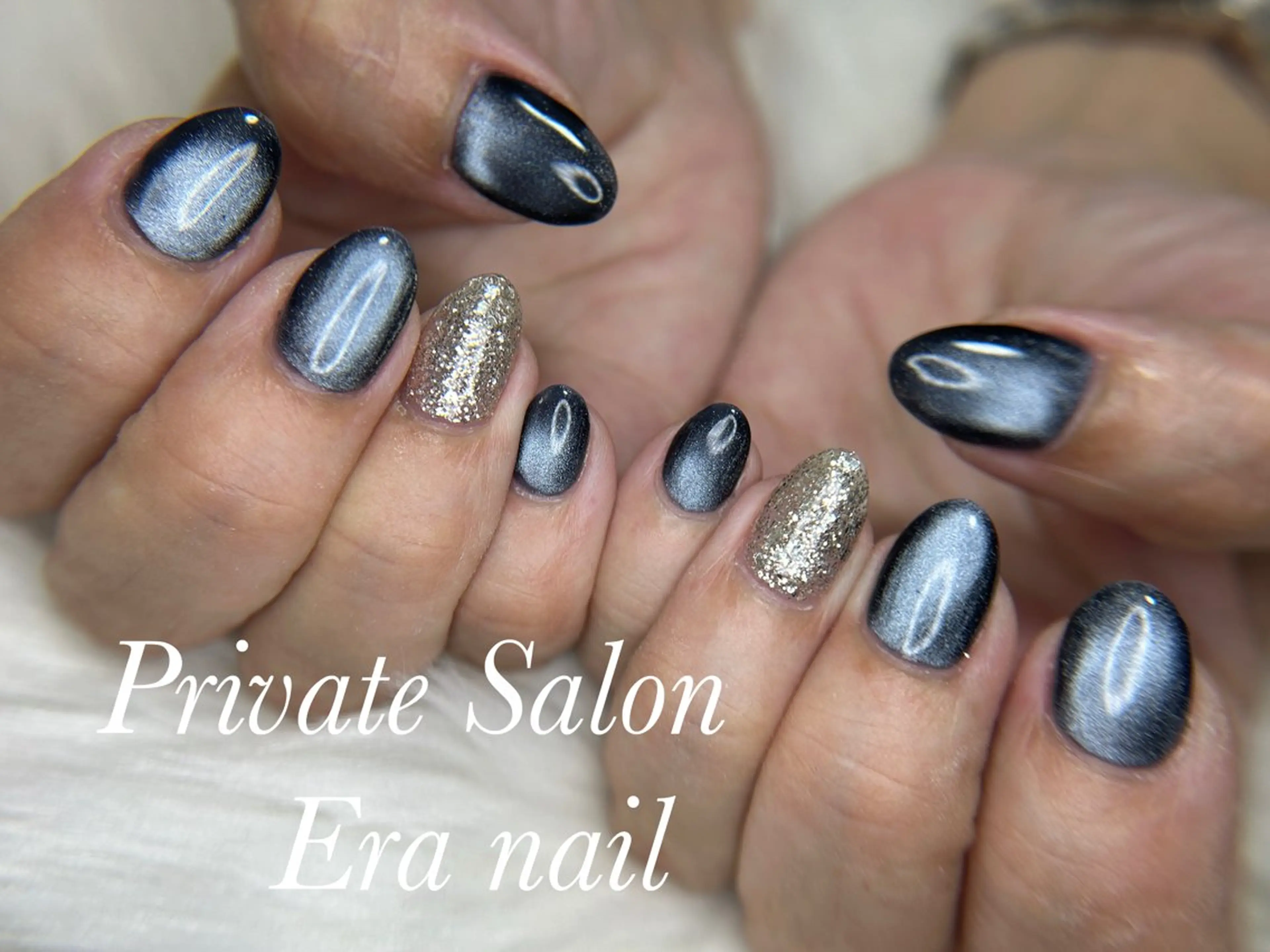 ネイル マグネットネイル ハンドネイル Era nailのネイルデザイン