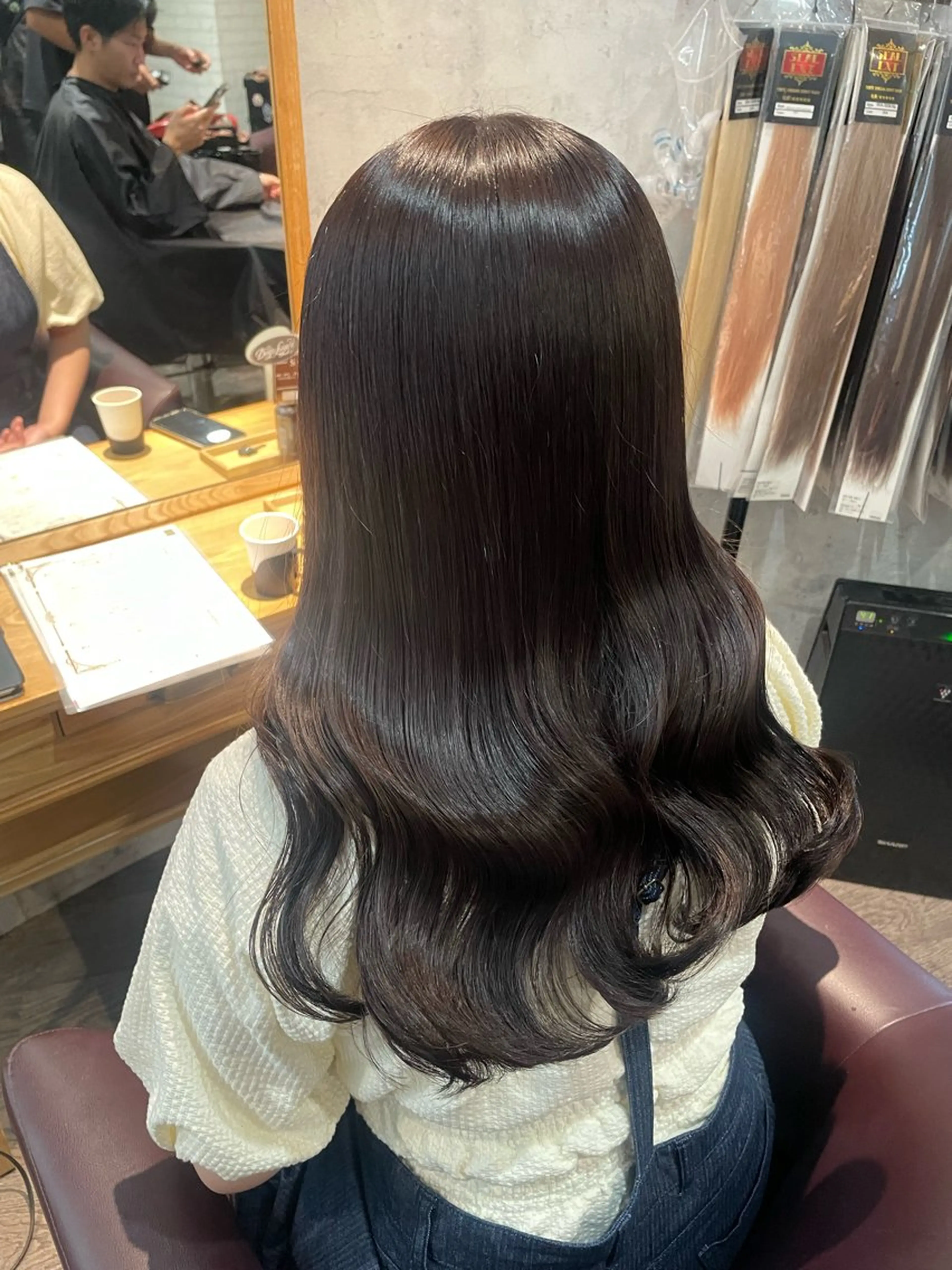 ロング ヘアカラー トリートメント 🦄艶カラー×韓国 NANA💎🐬のヘアスタイル