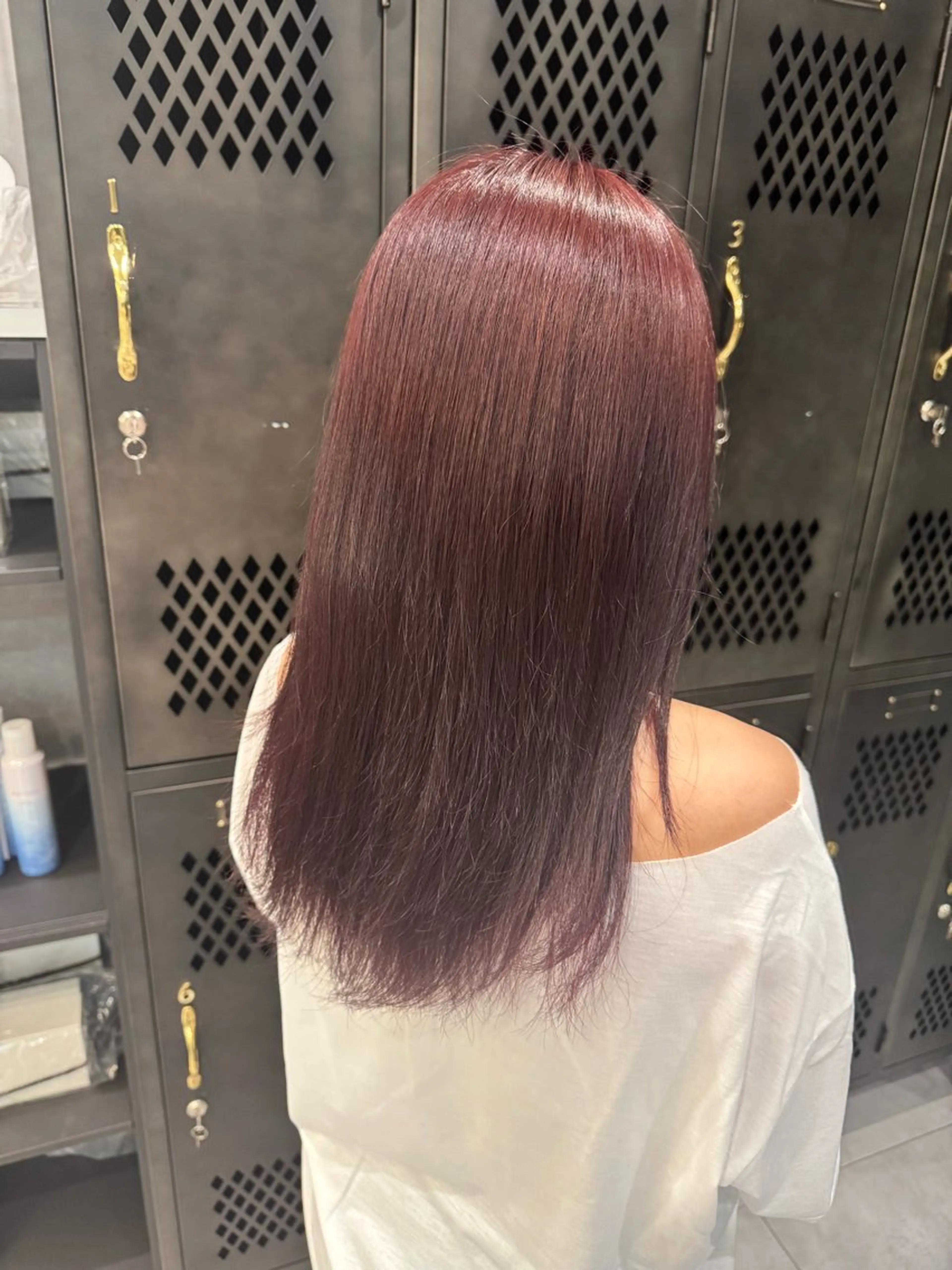 カラー ブリーチ デザインカラー ブリーチなしカラー レッドカラー ヘアカラー トリートメント koharu /豊川/Lissのヘアスタイル