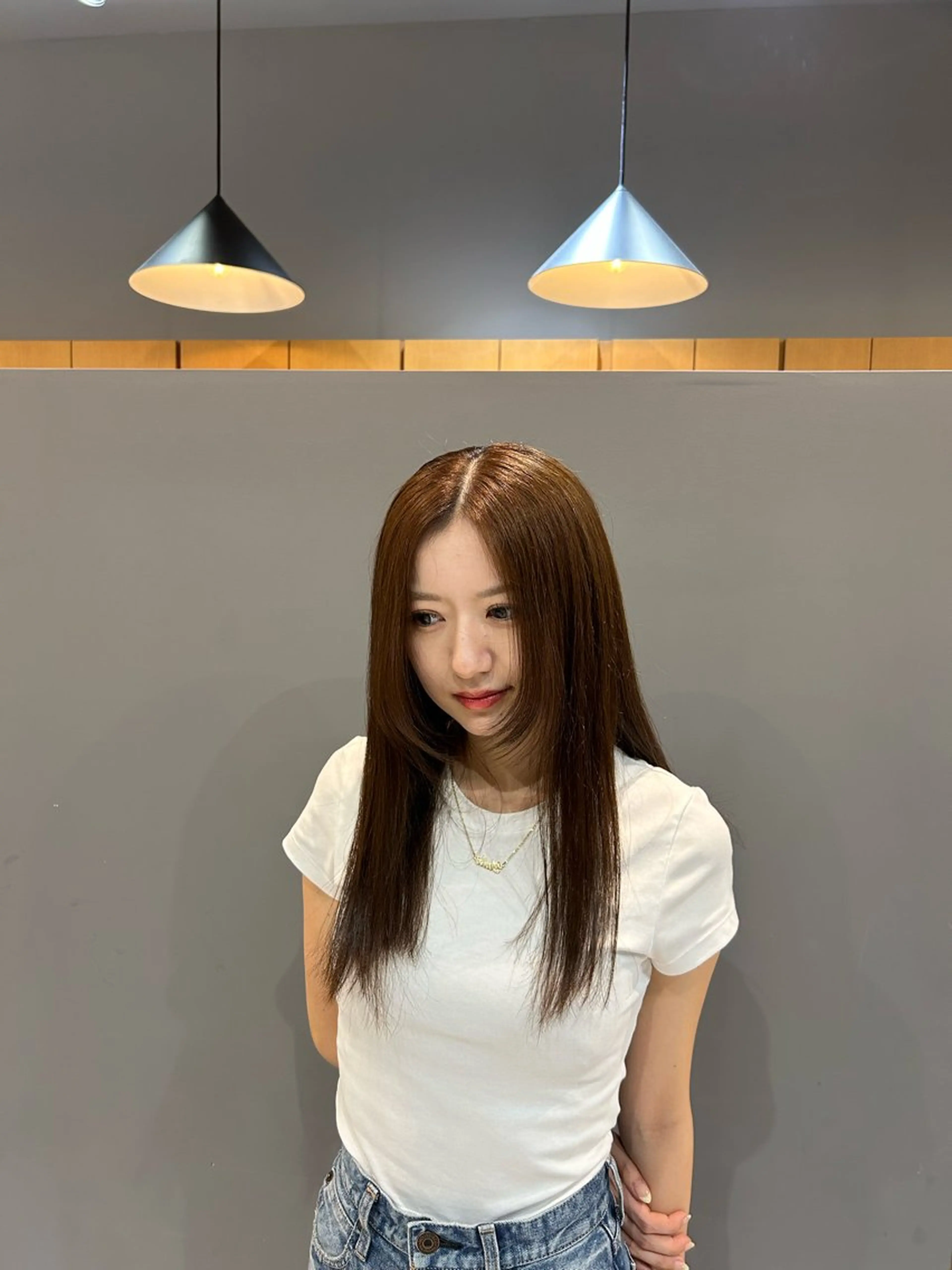 ロング カラー 西岡 桂治のヘアスタイル
