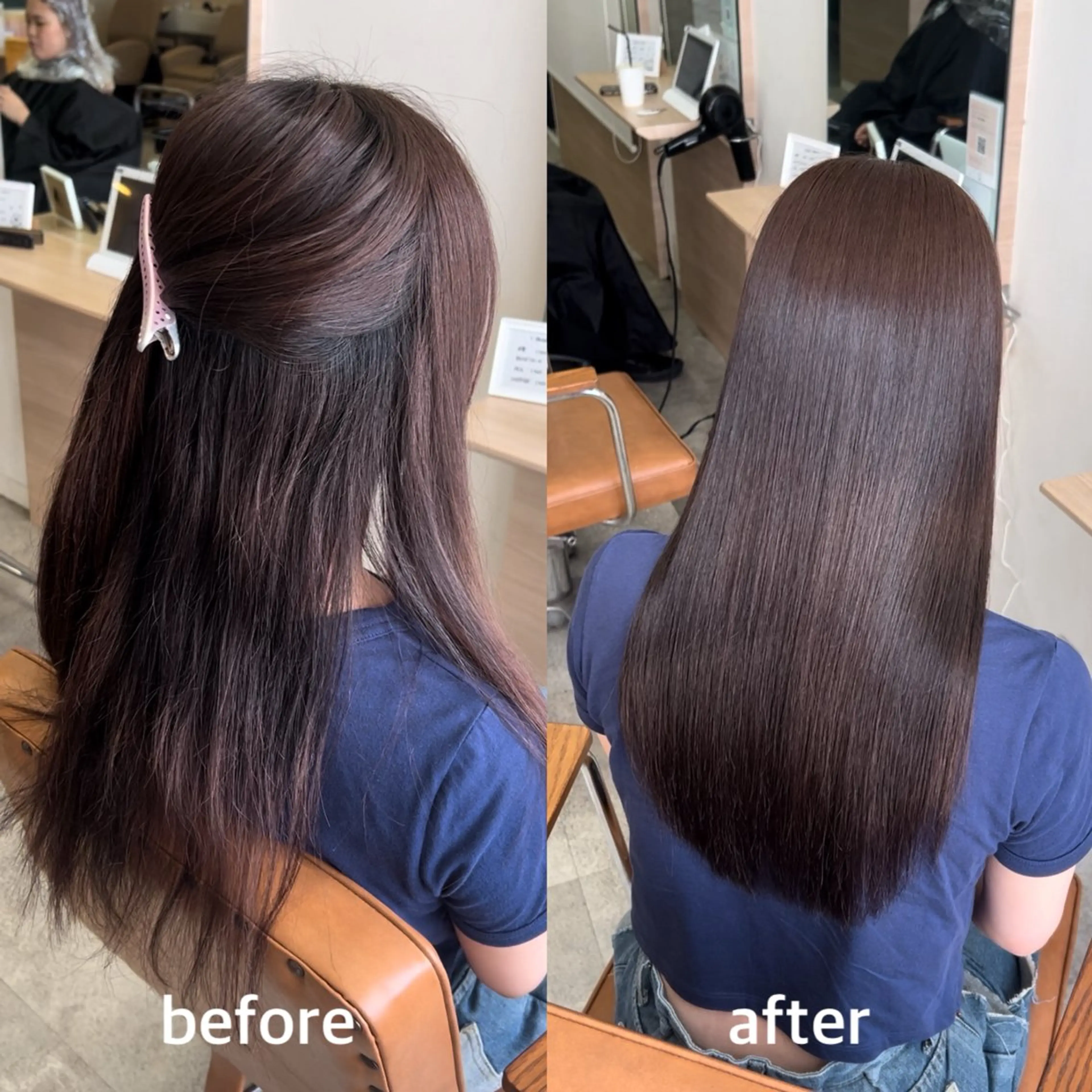 サラサラツヤツヤ美髪酸性縮毛矯正/髪質改善ストレート+カットの写真