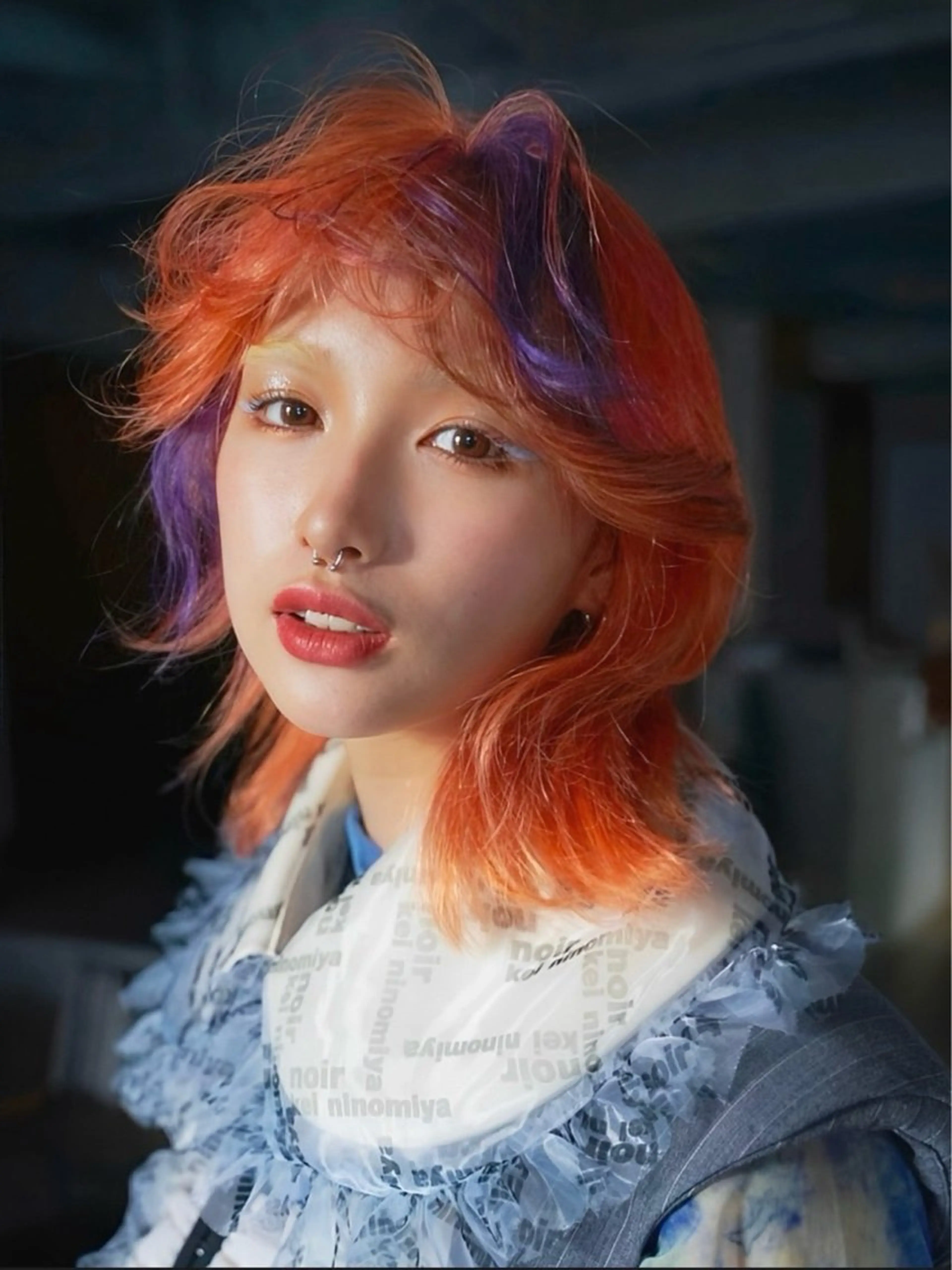 ミディアム カラー 原宿ハイトーン ᕷ*.°/aimuのヘアスタイル