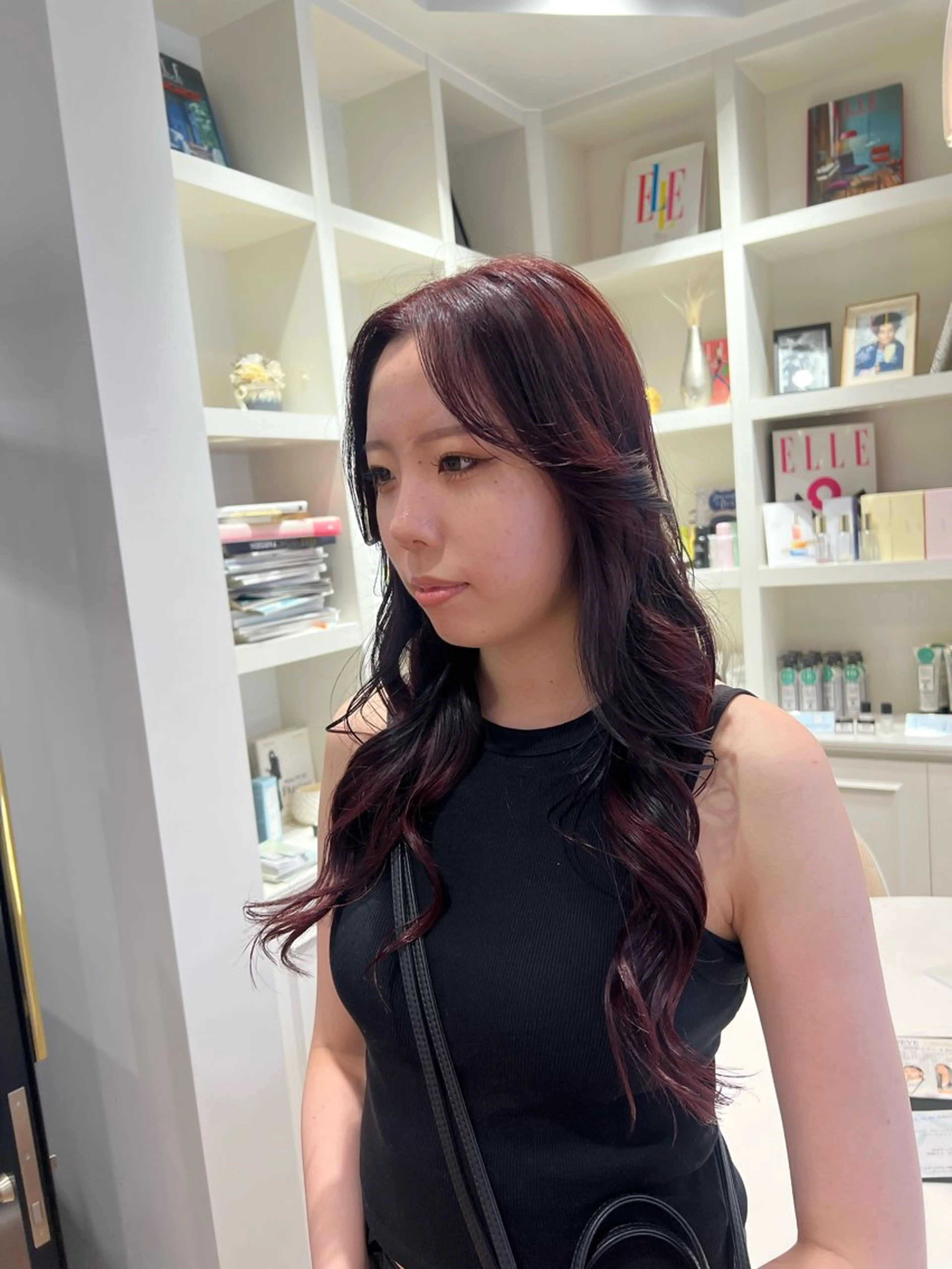 ロング カラー ブリーチ ブリーチなしカラー レッドカラー 似合わせ/レイヤー 💟SAEのヘアスタイル