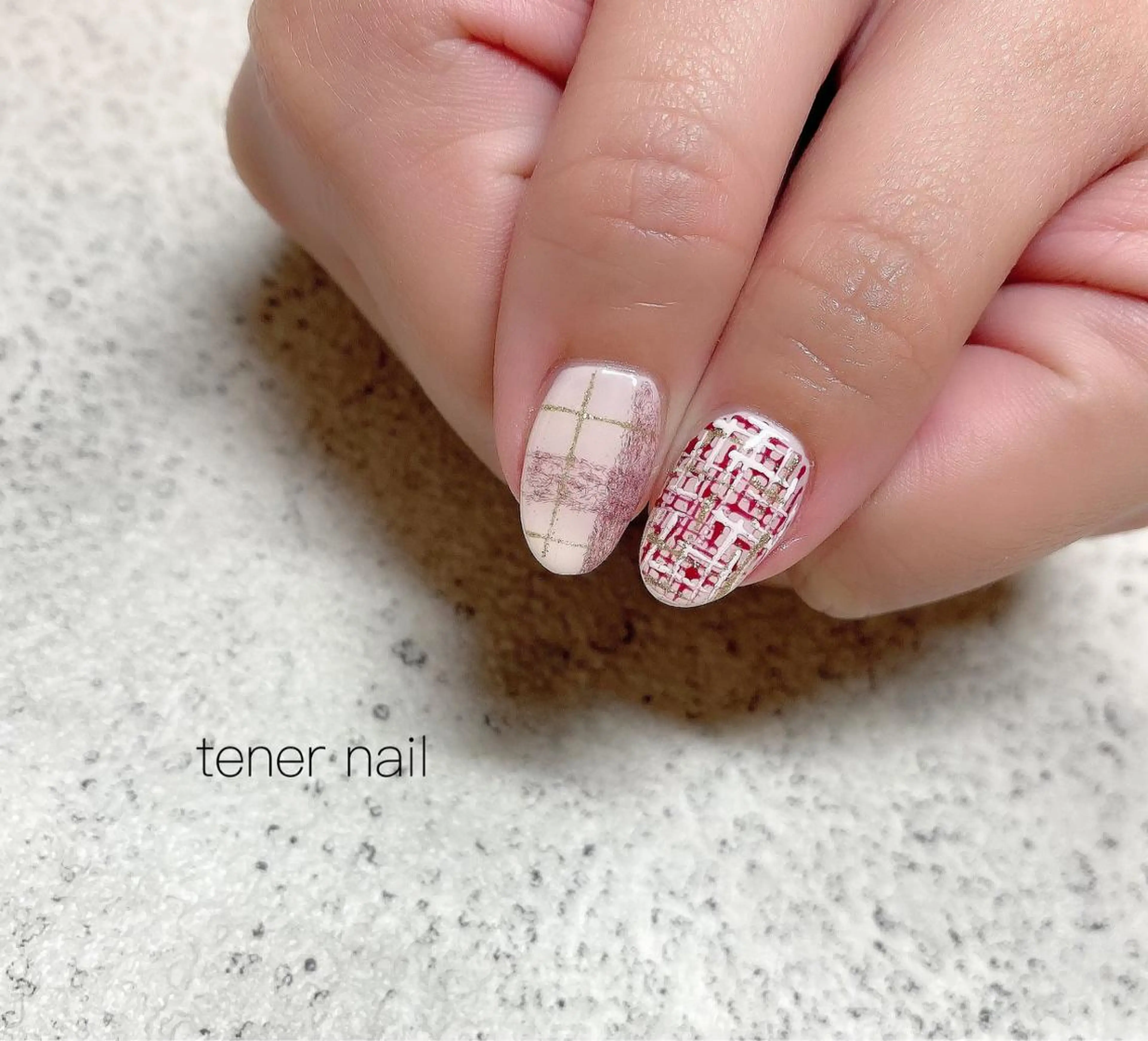 ネイル ツイードネイル テネルネイル tener nailのネイルデザイン