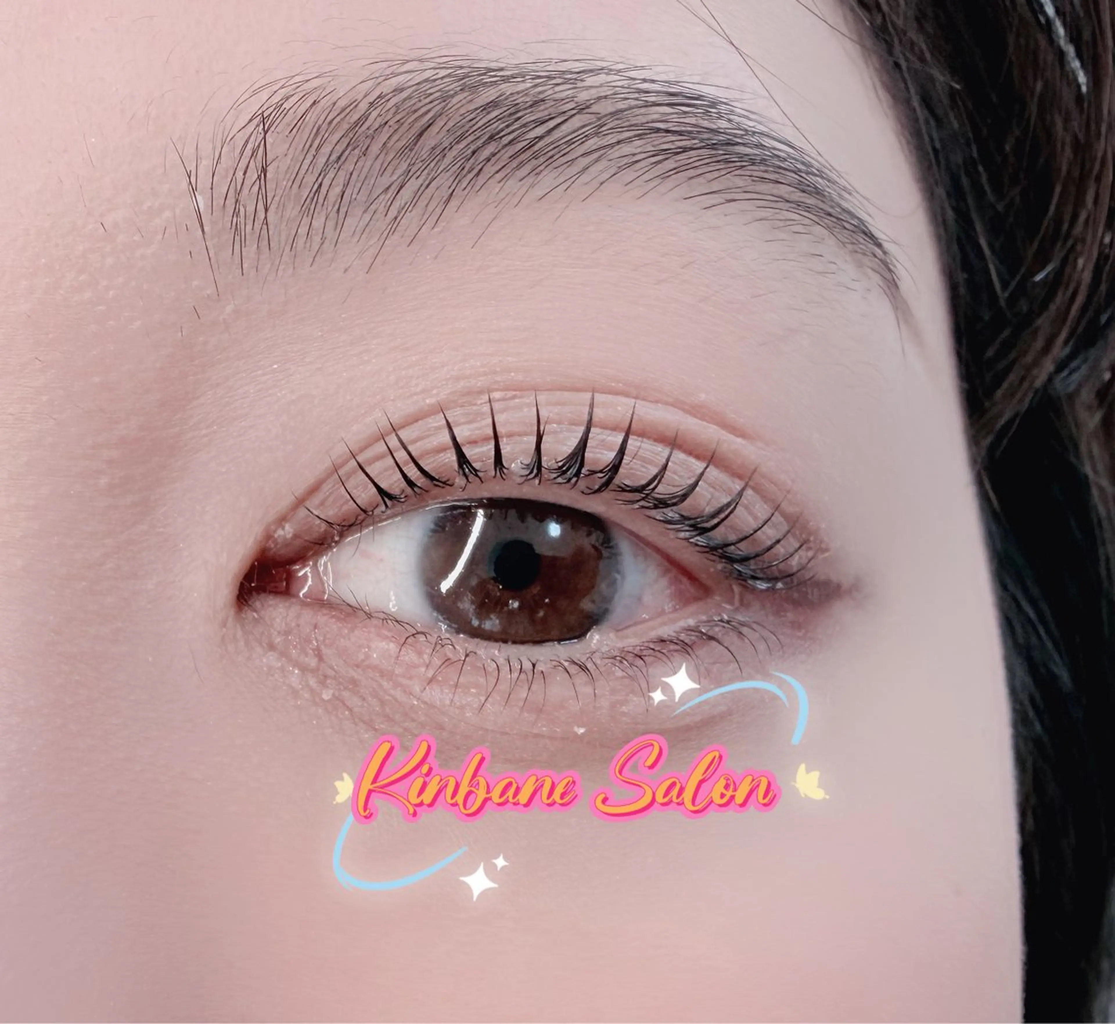 マツエク・マツパ 韓国風マツエク パリジェンヌラッシュリフト まつげパーマ 下まつげエクステ 一重×まつ毛パーマ マツパ キンバネ・サロン 高田馬場店のマツエク・マツパデザイン