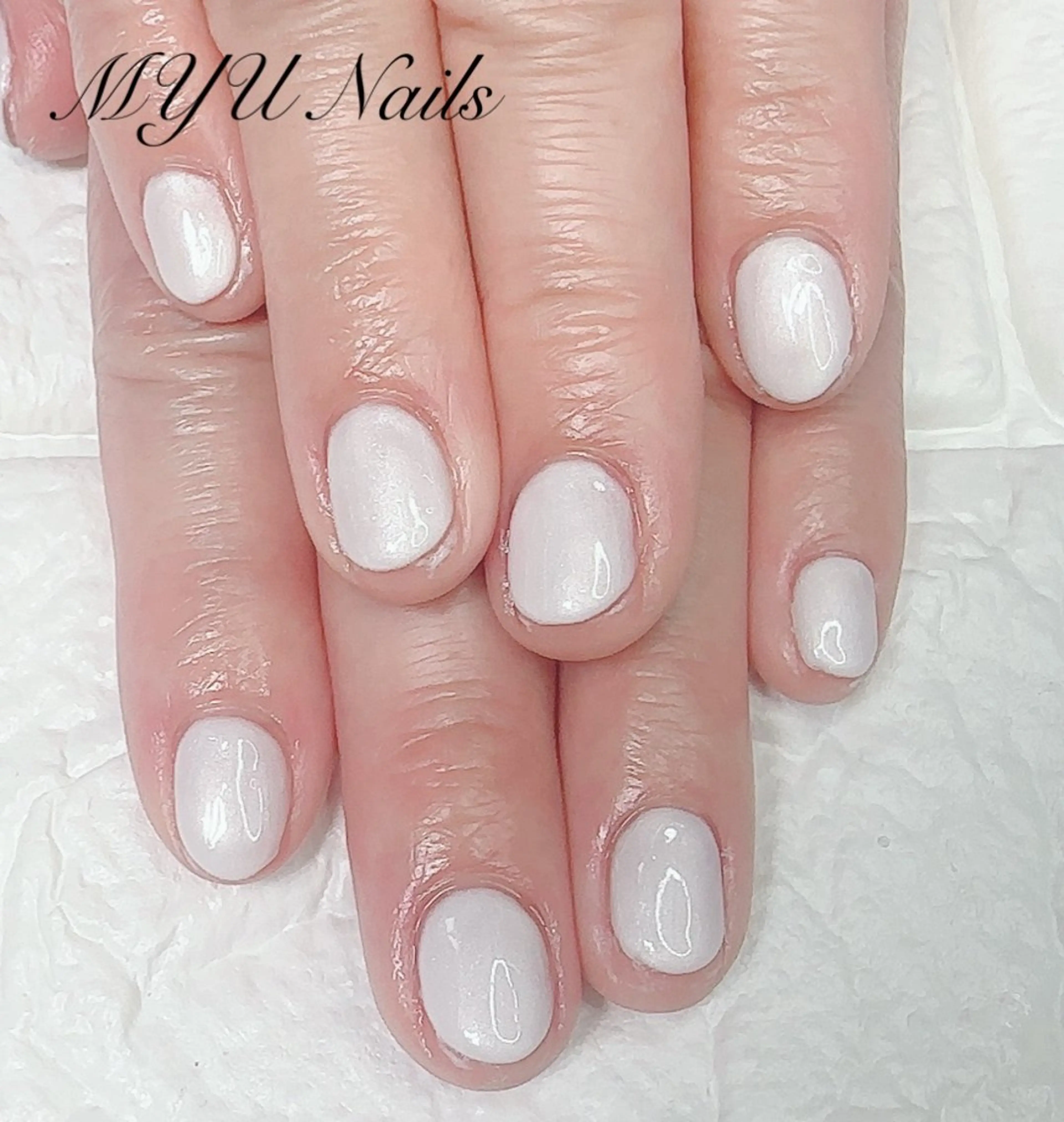 ネイル ジェルネイル ワンカラーネイル パラジェル ハンドネイル ニュアンスネイル🌈 MYU Nailsのネイルデザイン