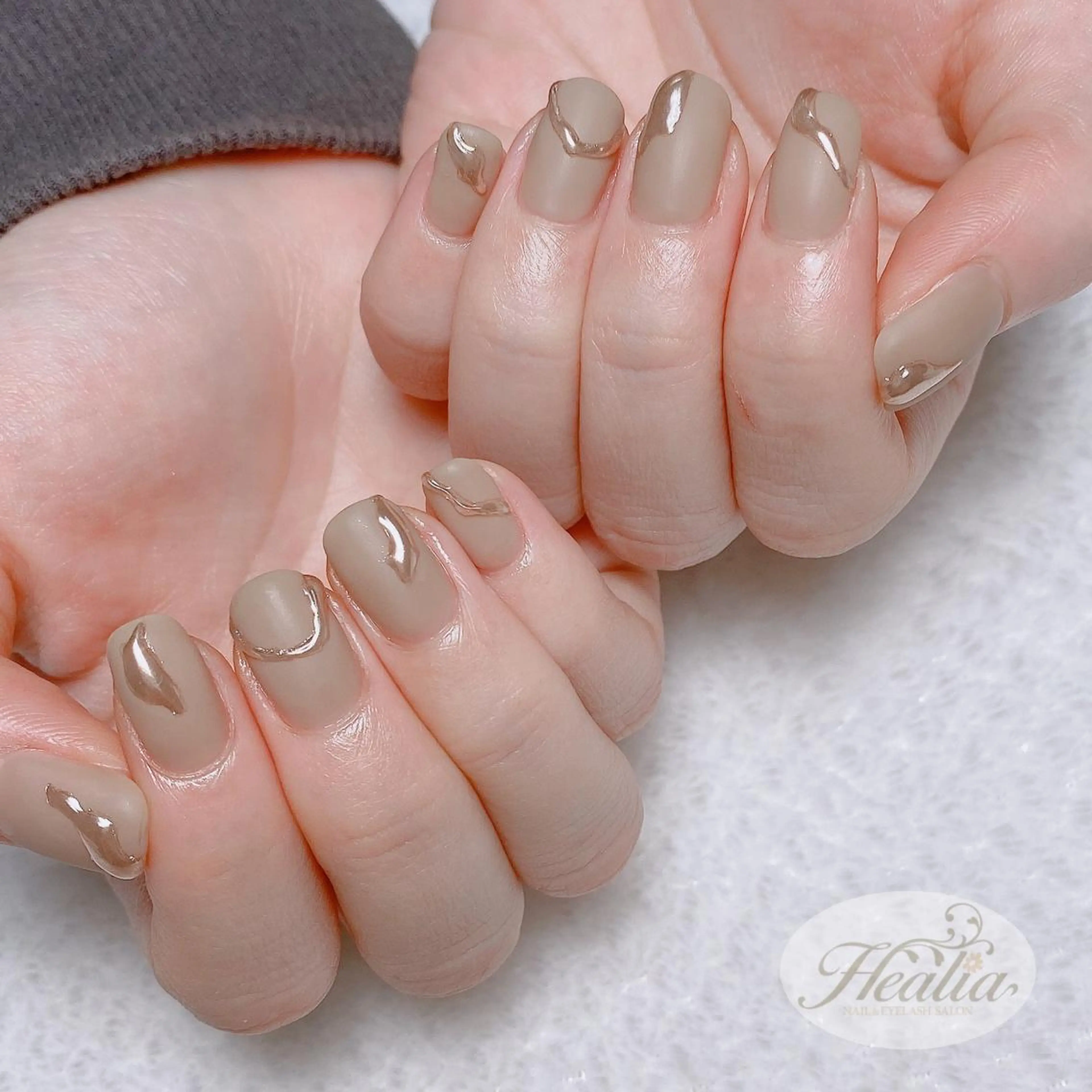 ネイル マットネイル ミラーネイル ぷっくりネイル REMIA湘南台 TANABEのネイルデザイン