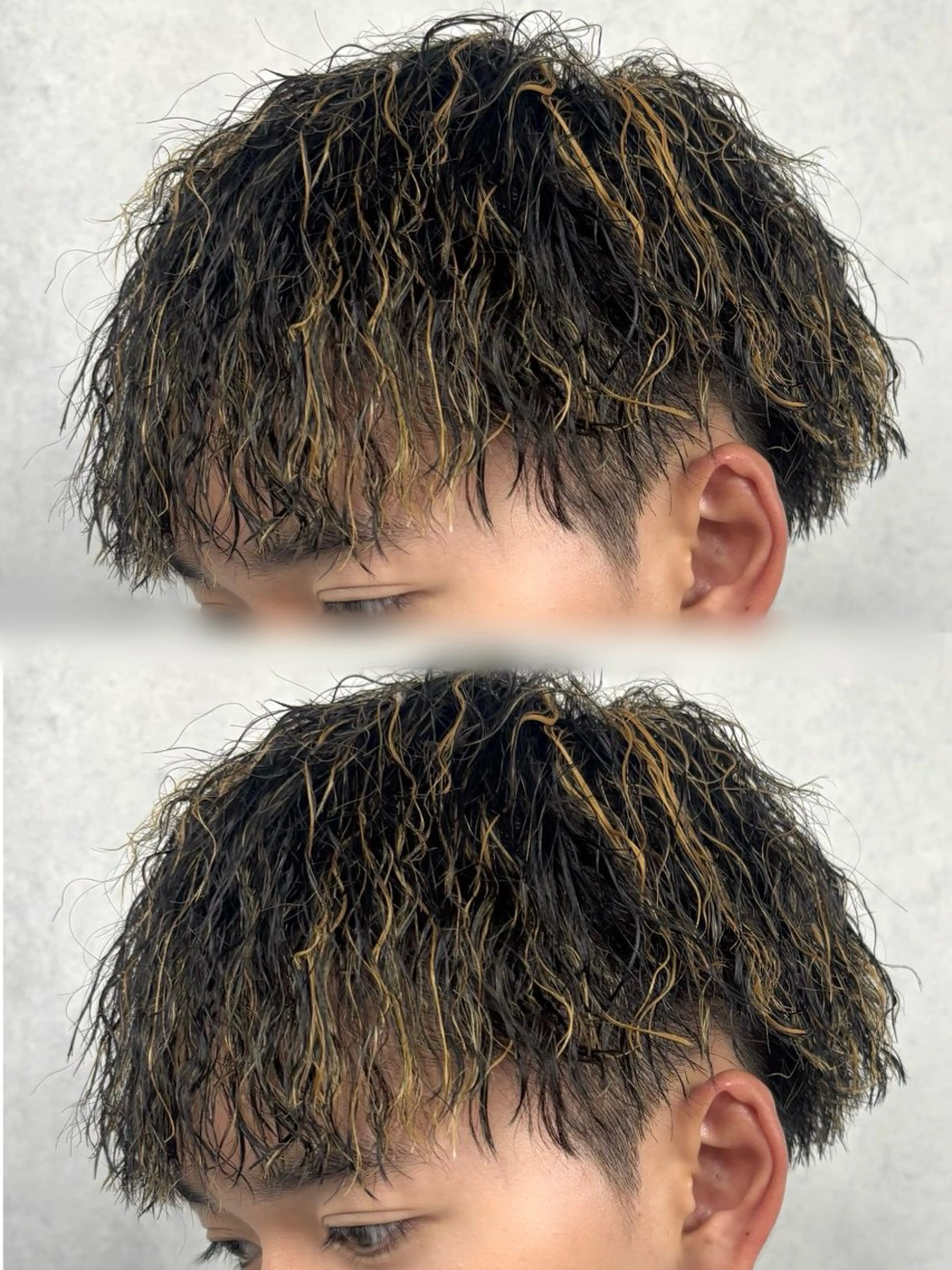 ミディアム パーマ メンズ カット パーマ メンズパーマ/新潟駅 NOBUTA🔥のヘアスタイル