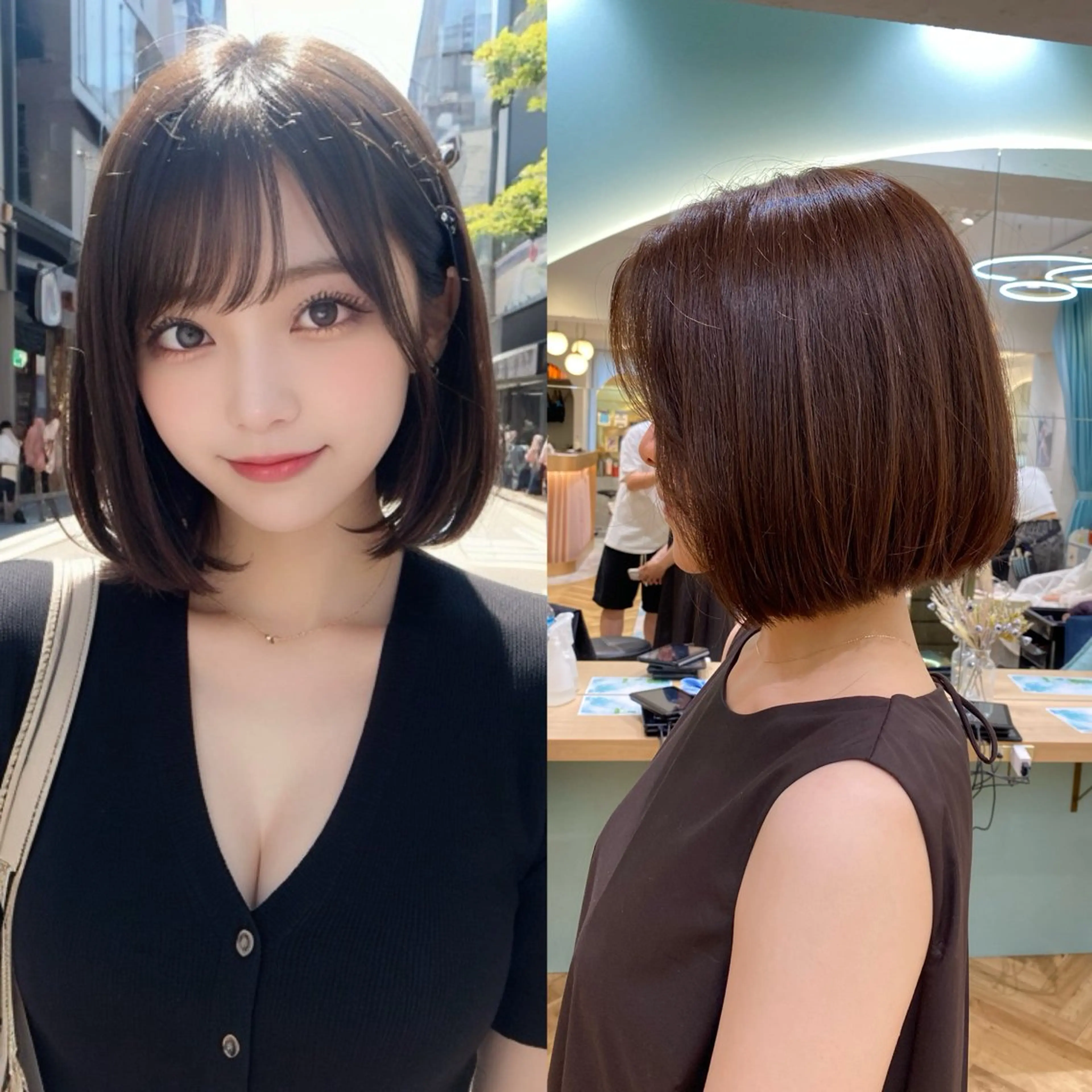ショート カラー ブラウンカラー 透明感カラー ボブ 韓国風ヘア 小顔カット カット ヘアカラー トリートメント ❣️モテ髪❣️佐野 圭佑のヘアスタイル